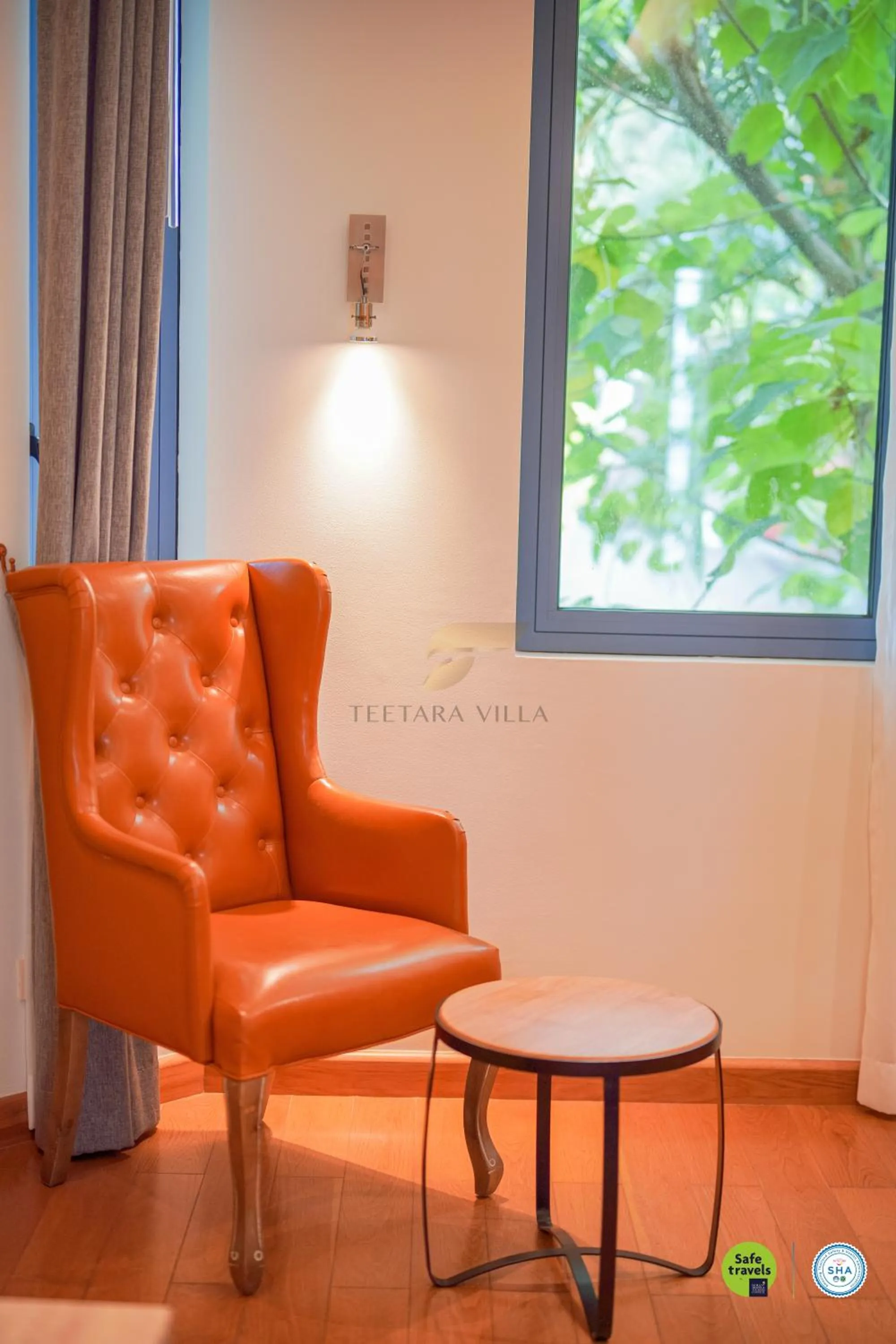 Seating area in Teetara Villa Patong