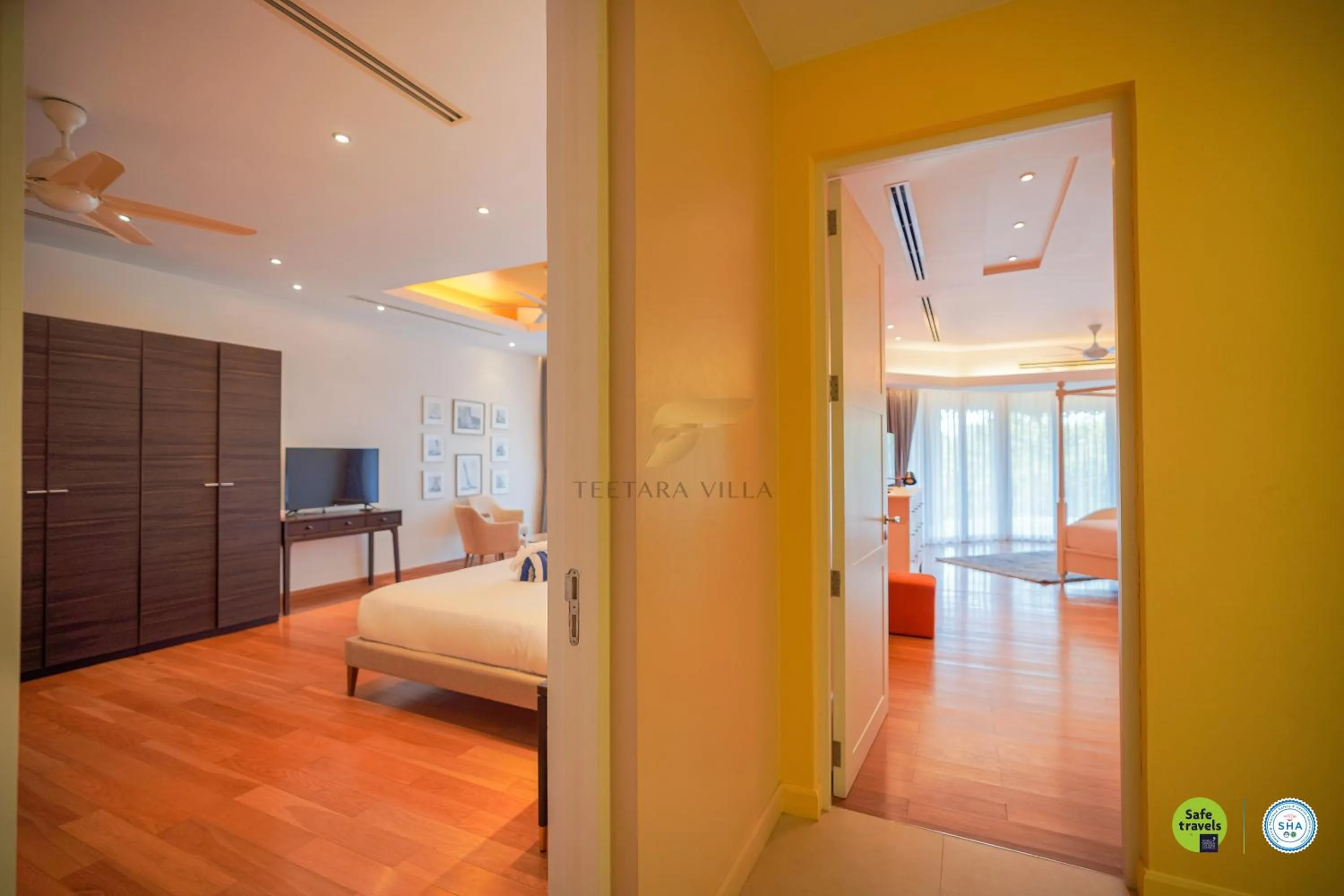 TV and multimedia, Bed in Teetara Villa Patong