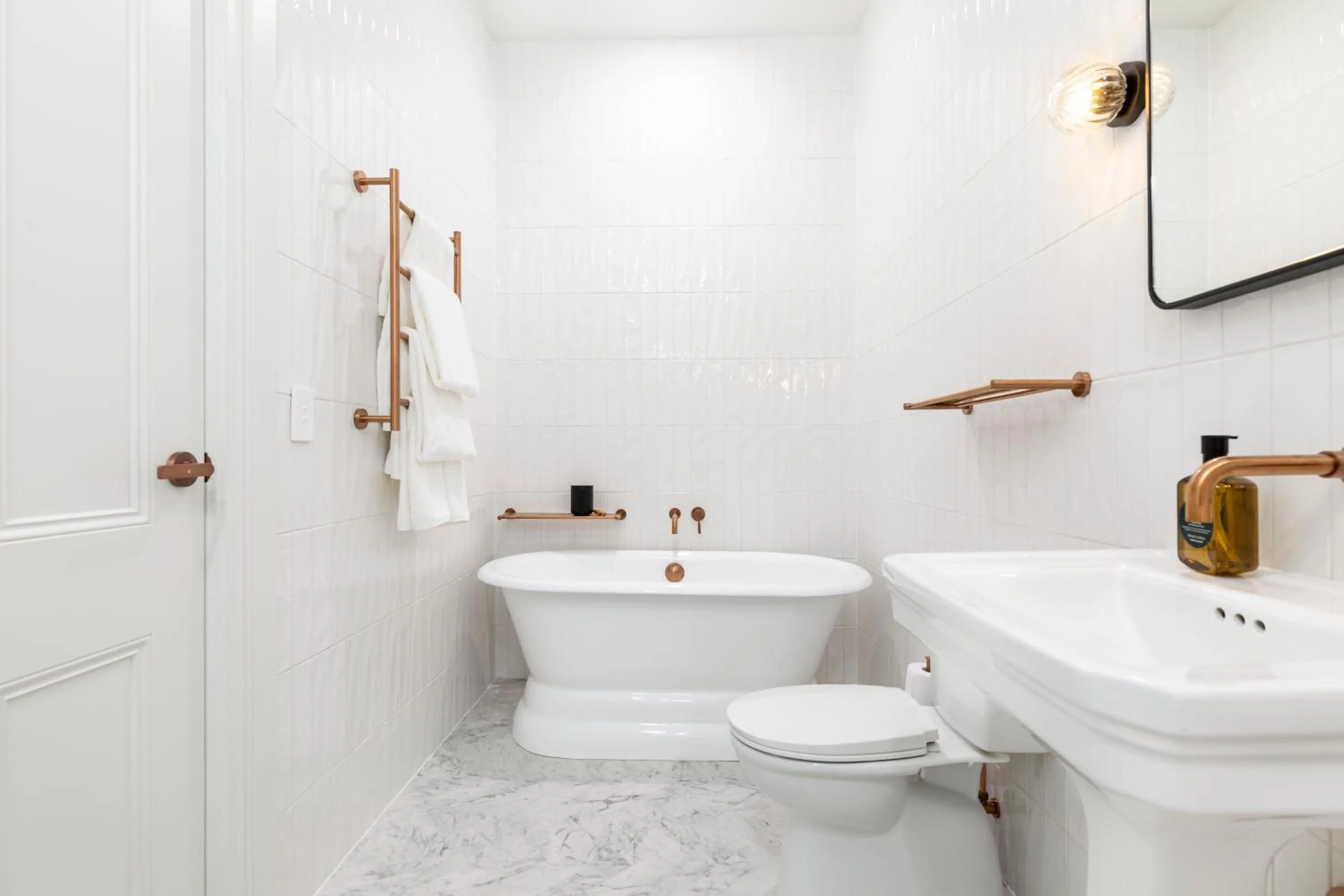 Bathroom in The Albert Mosman