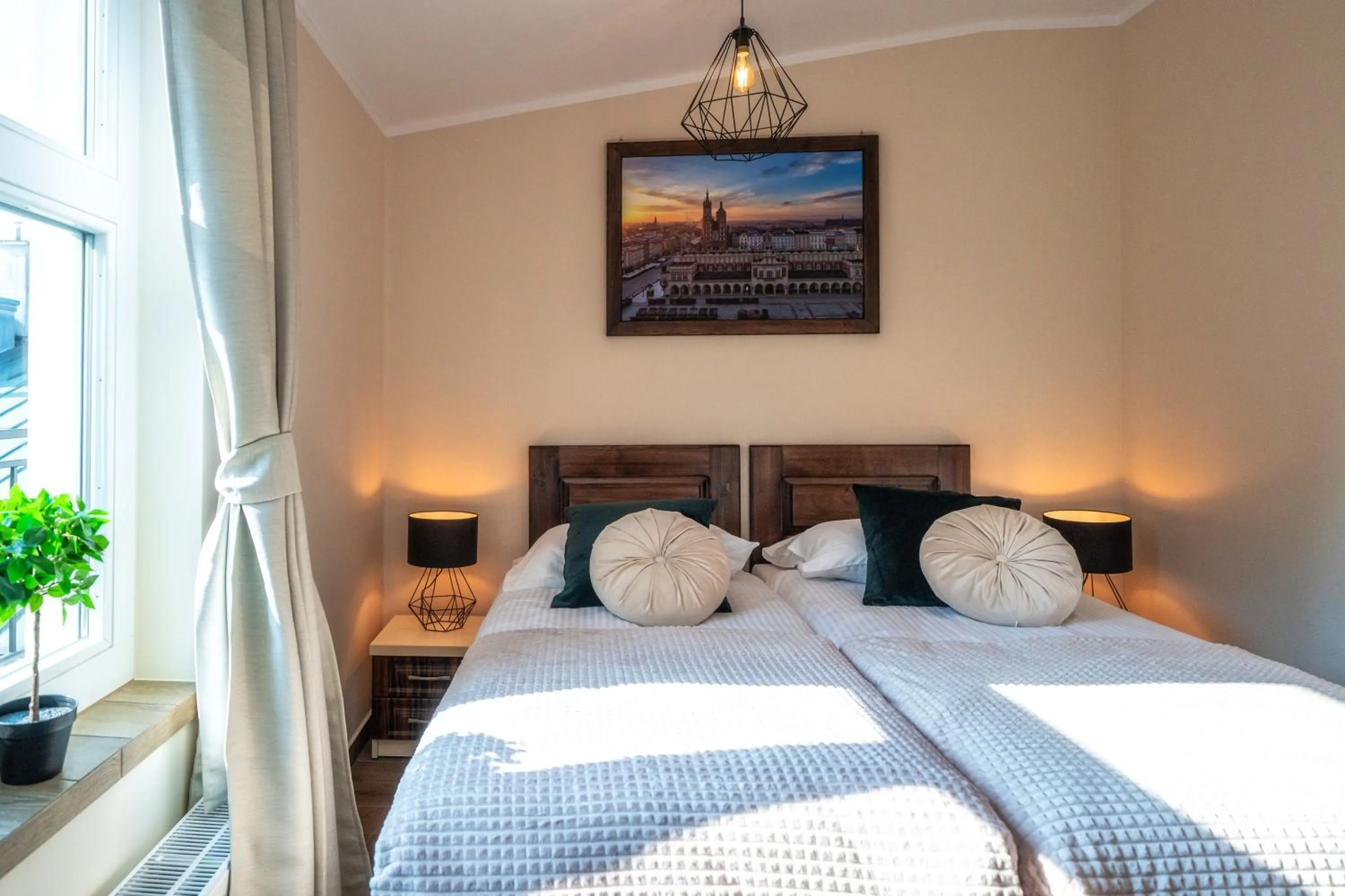 Bedroom, Bed in Apartments 17 Szewska