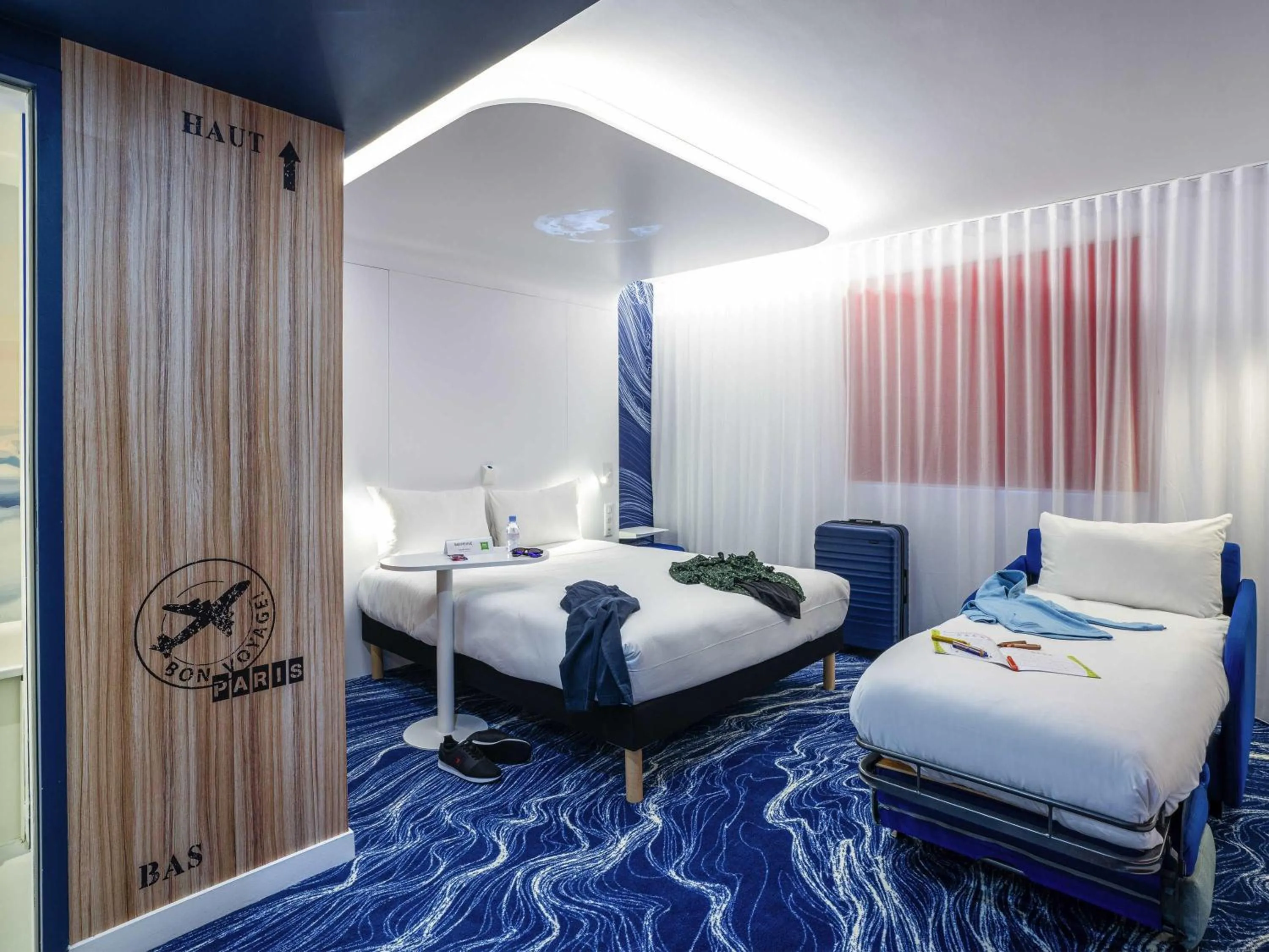 Bedroom, Bed in ibis Styles Paris Orly Airport