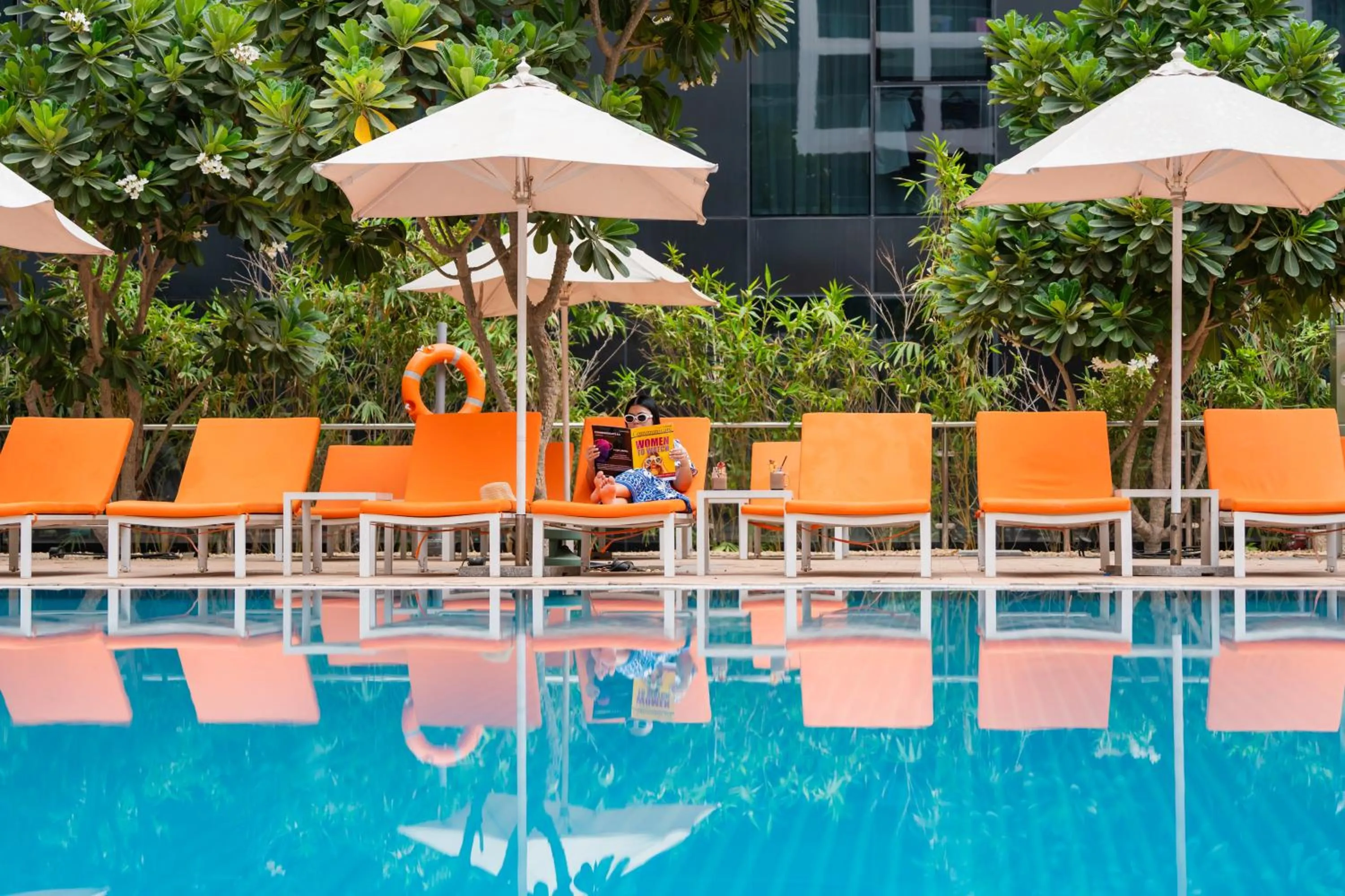 Swimming pool in ibis Styles Dubai Airport Hotel
