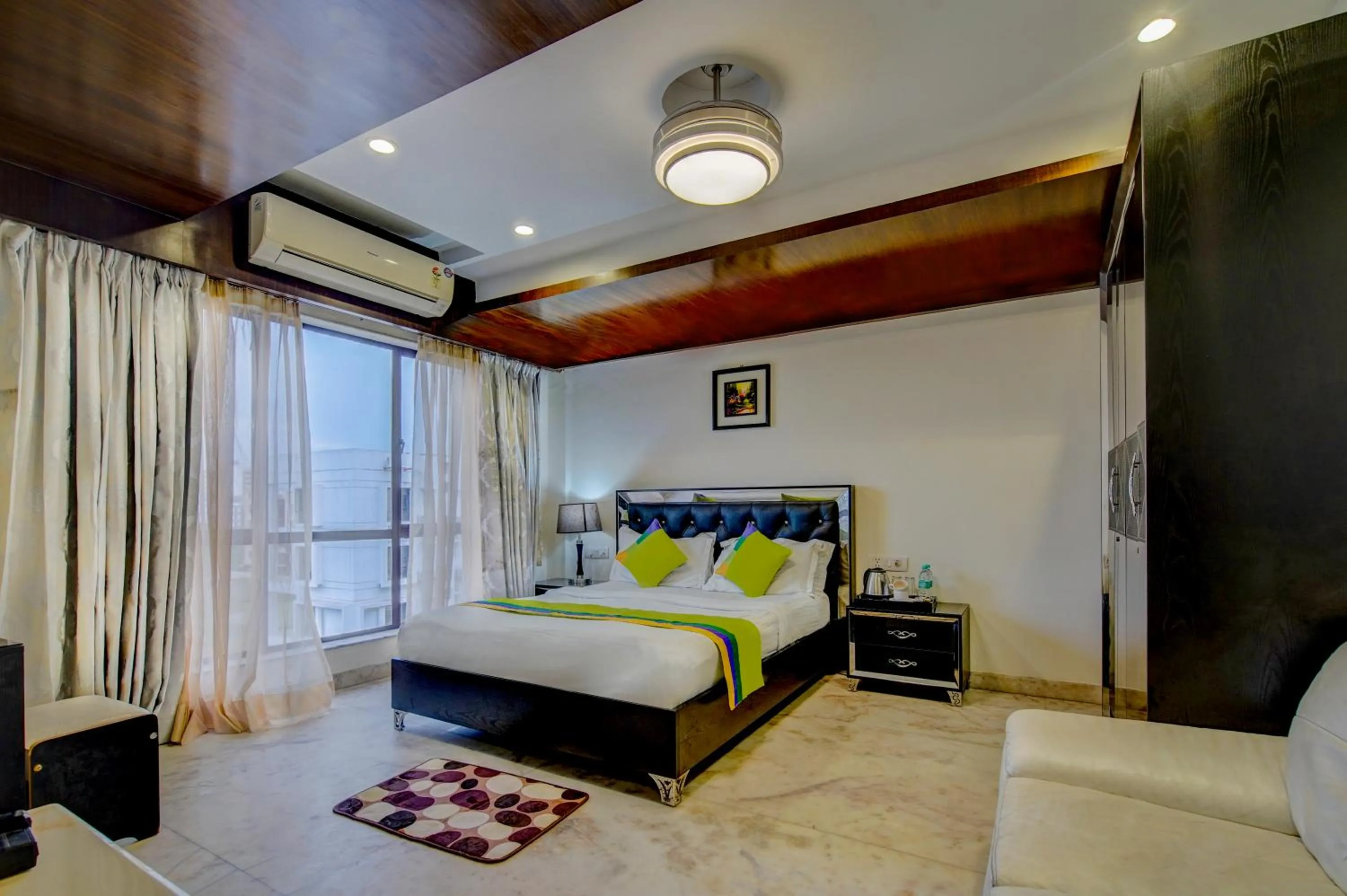 Bedroom, Bed in Treebo Soho Newtown Near New Town Bus Stand