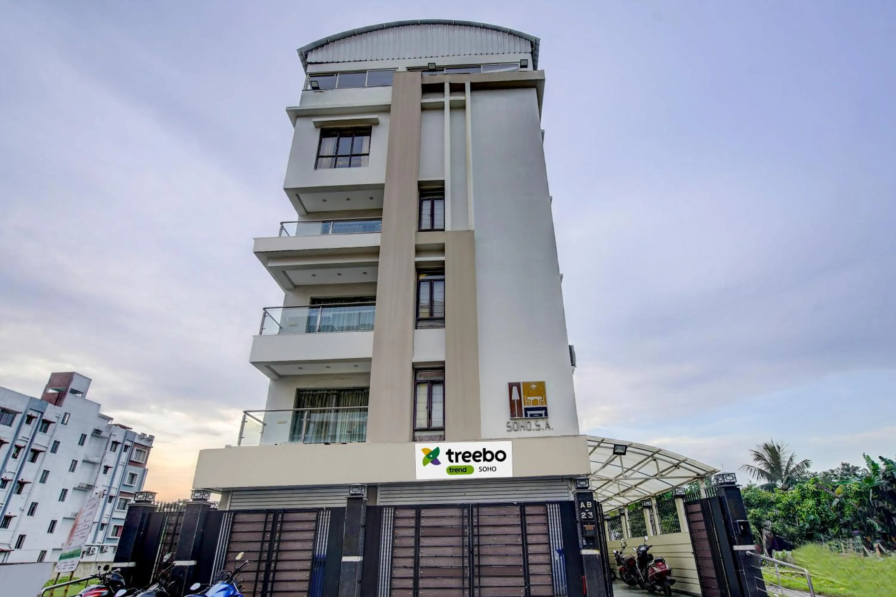 Property building in Treebo Soho Newtown Near New Town Bus Stand