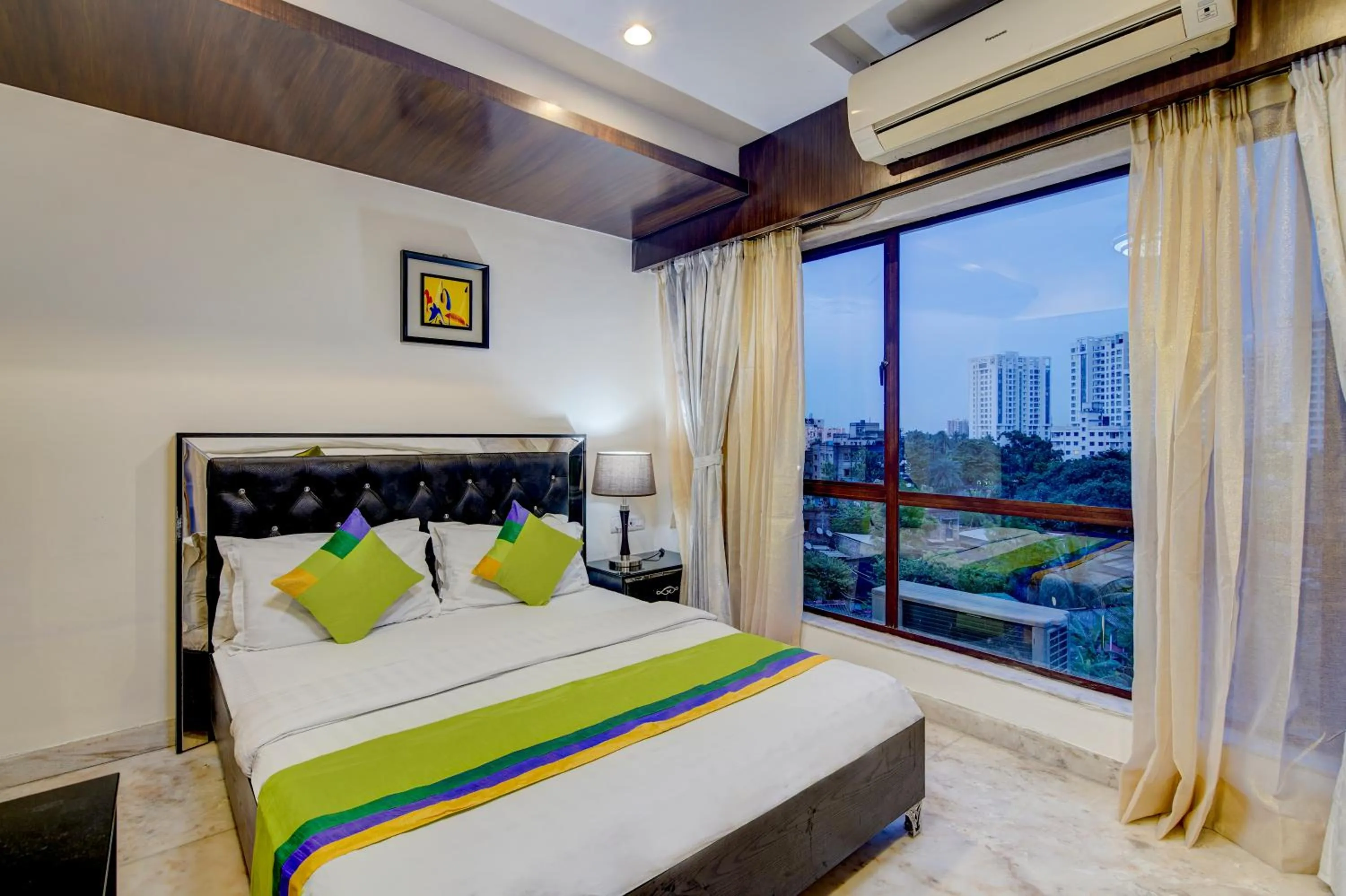 Bedroom, Bed in Treebo Soho Newtown Near New Town Bus Stand