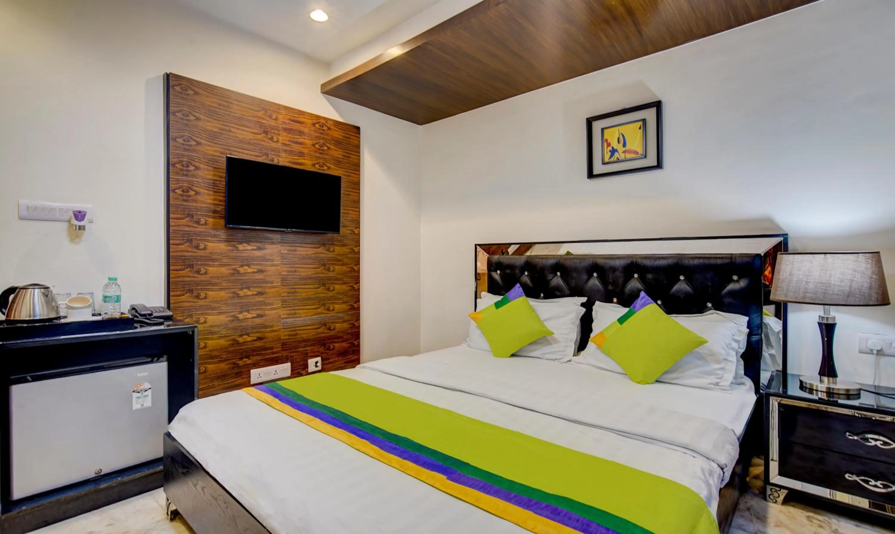 Bedroom, Bed in Treebo Soho Newtown Near New Town Bus Stand