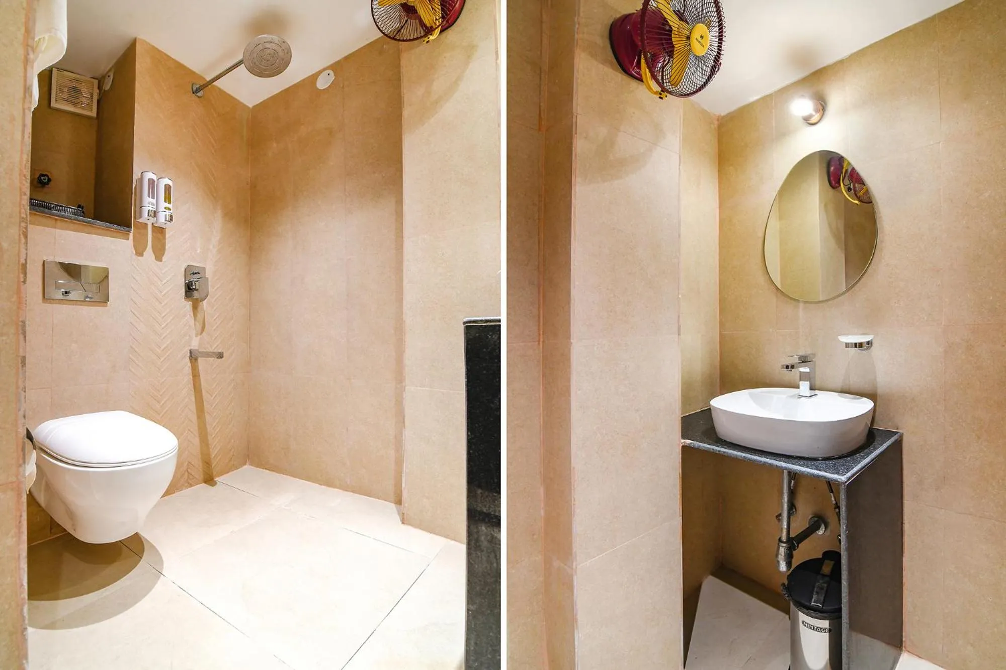 Bathroom in FabHotel Prime Swagatam International Chinar Park