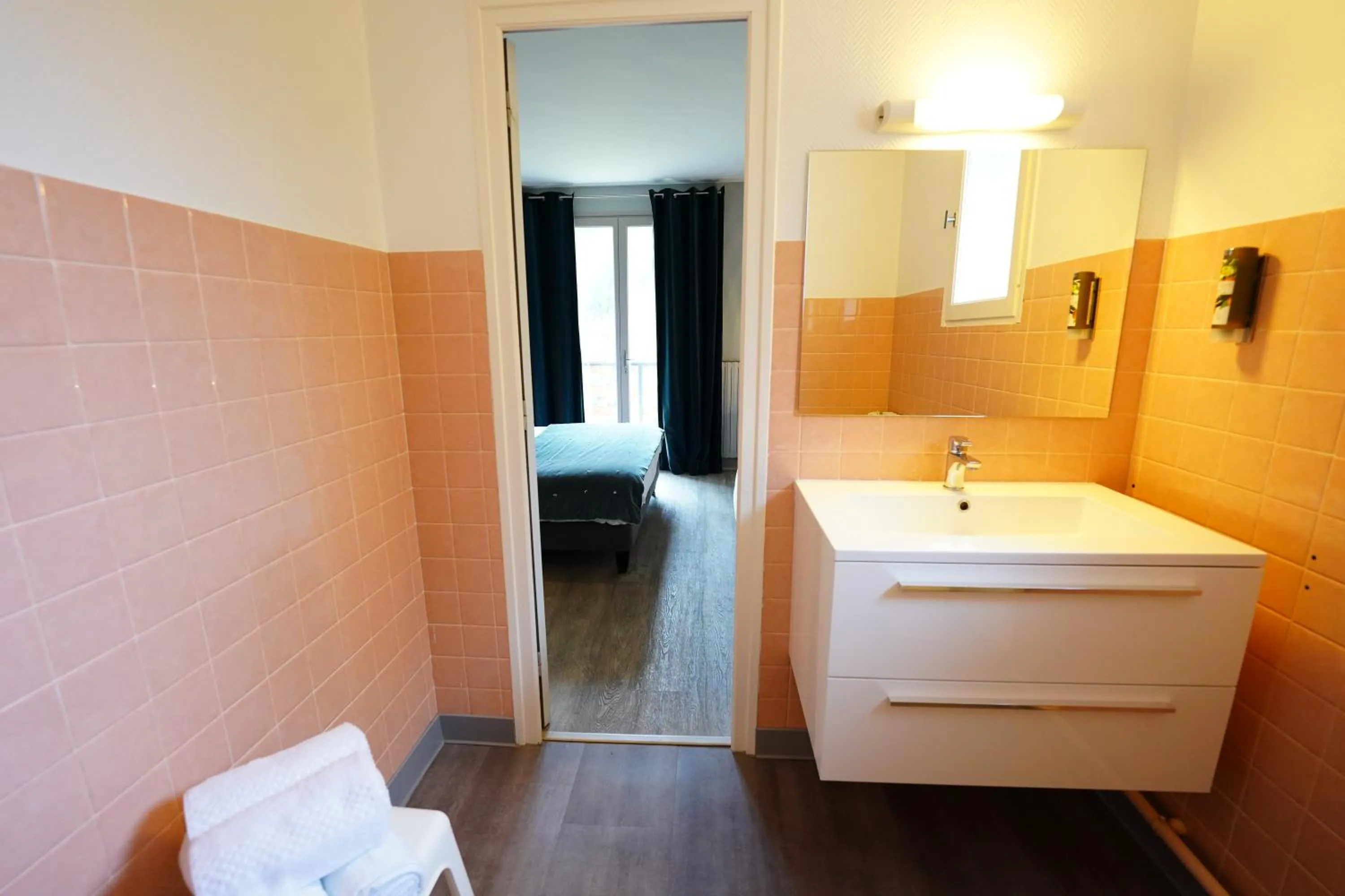 Bathroom in Logis Hôtel Le Griou