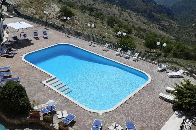 Pool view in B&B Angela