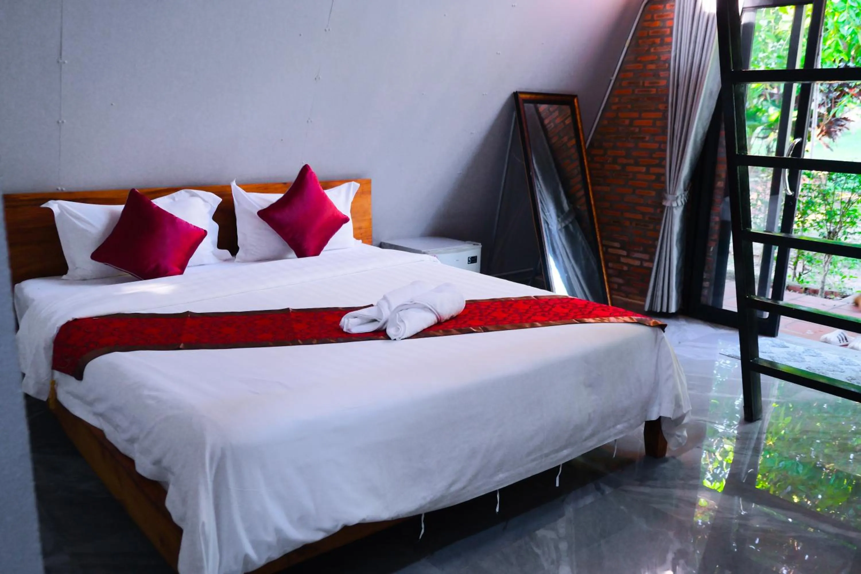 Bed in Prek Kdat Resort