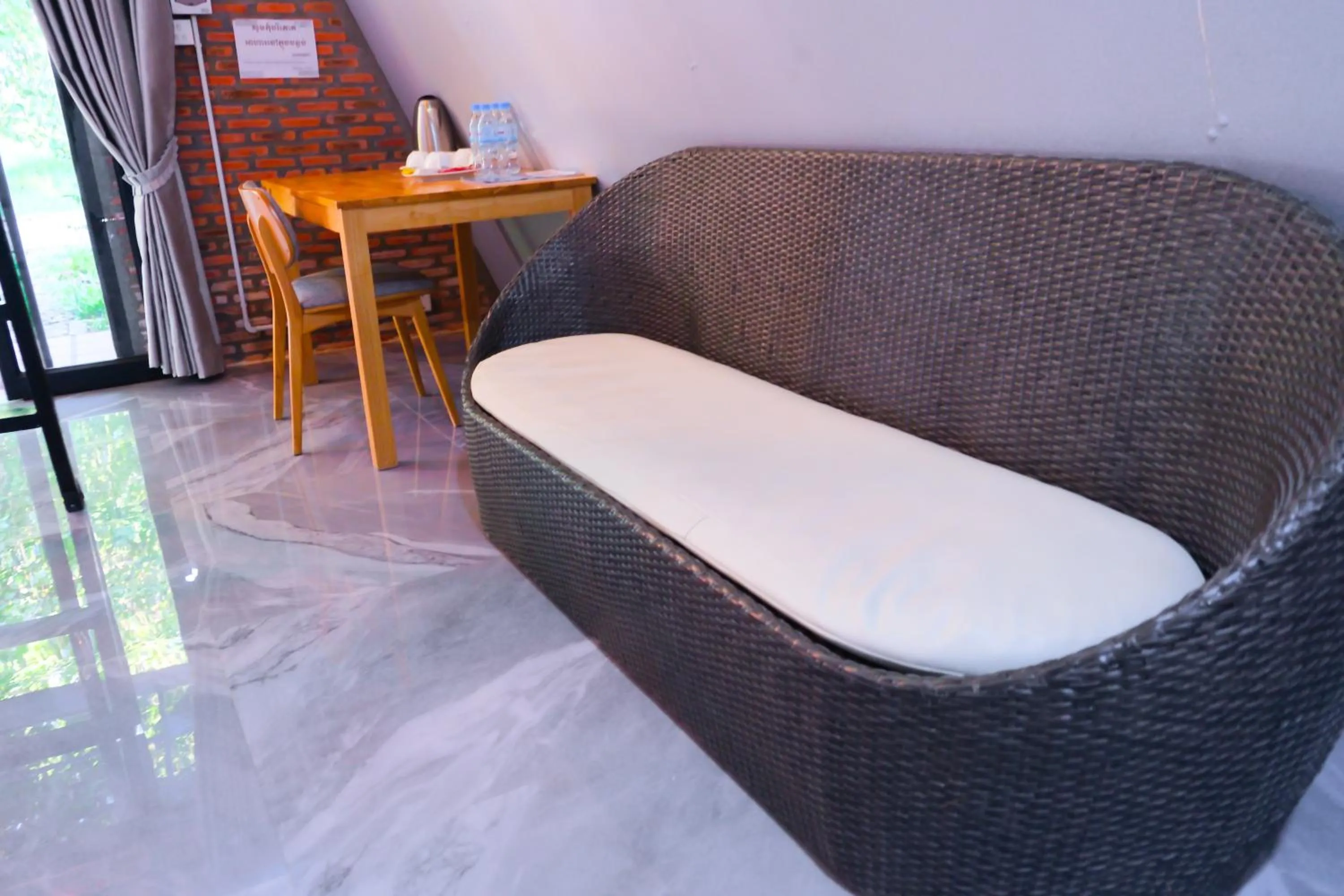 Seating area in Prek Kdat Resort