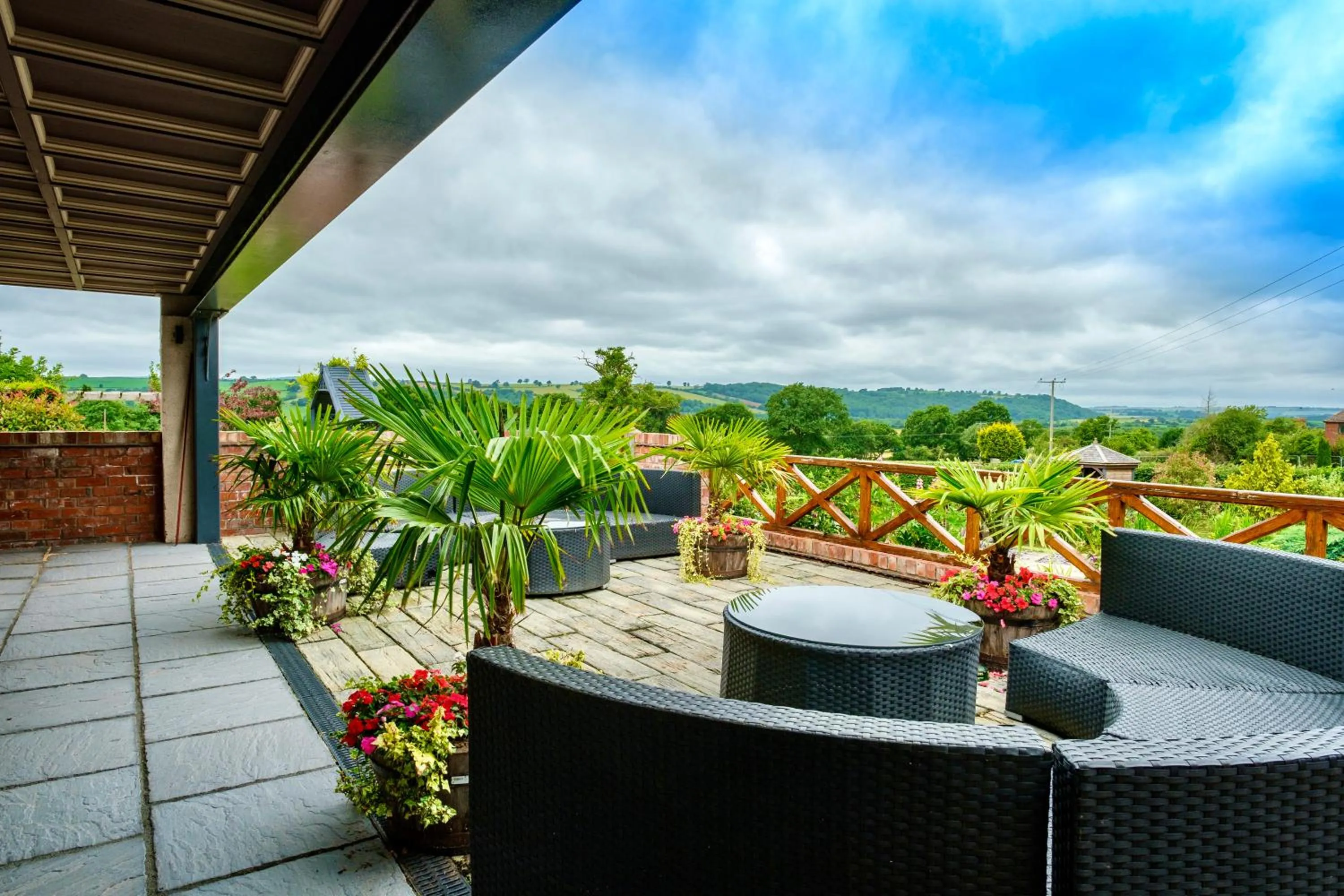 Patio in The Punch Bowl Inn