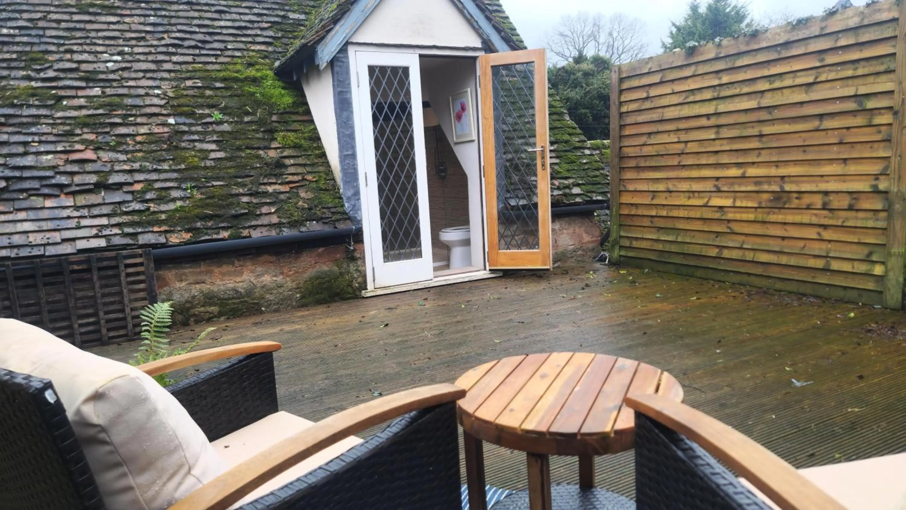 Patio in The Punch Bowl Inn