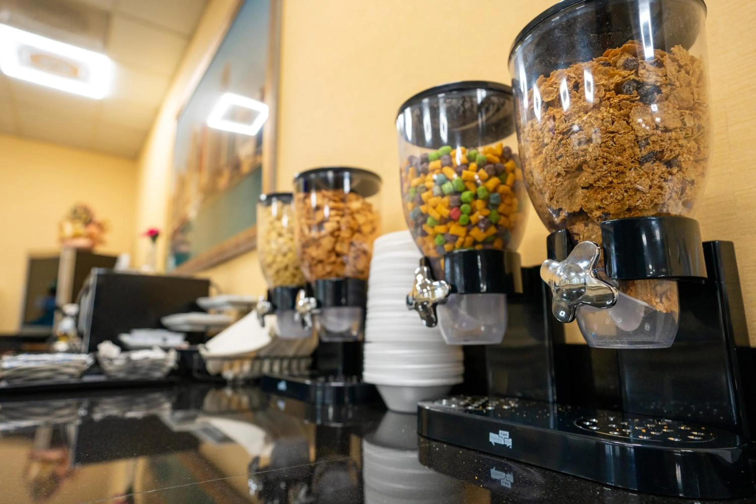 Buffet breakfast in Clarion Hotel Detroit Metro Airport