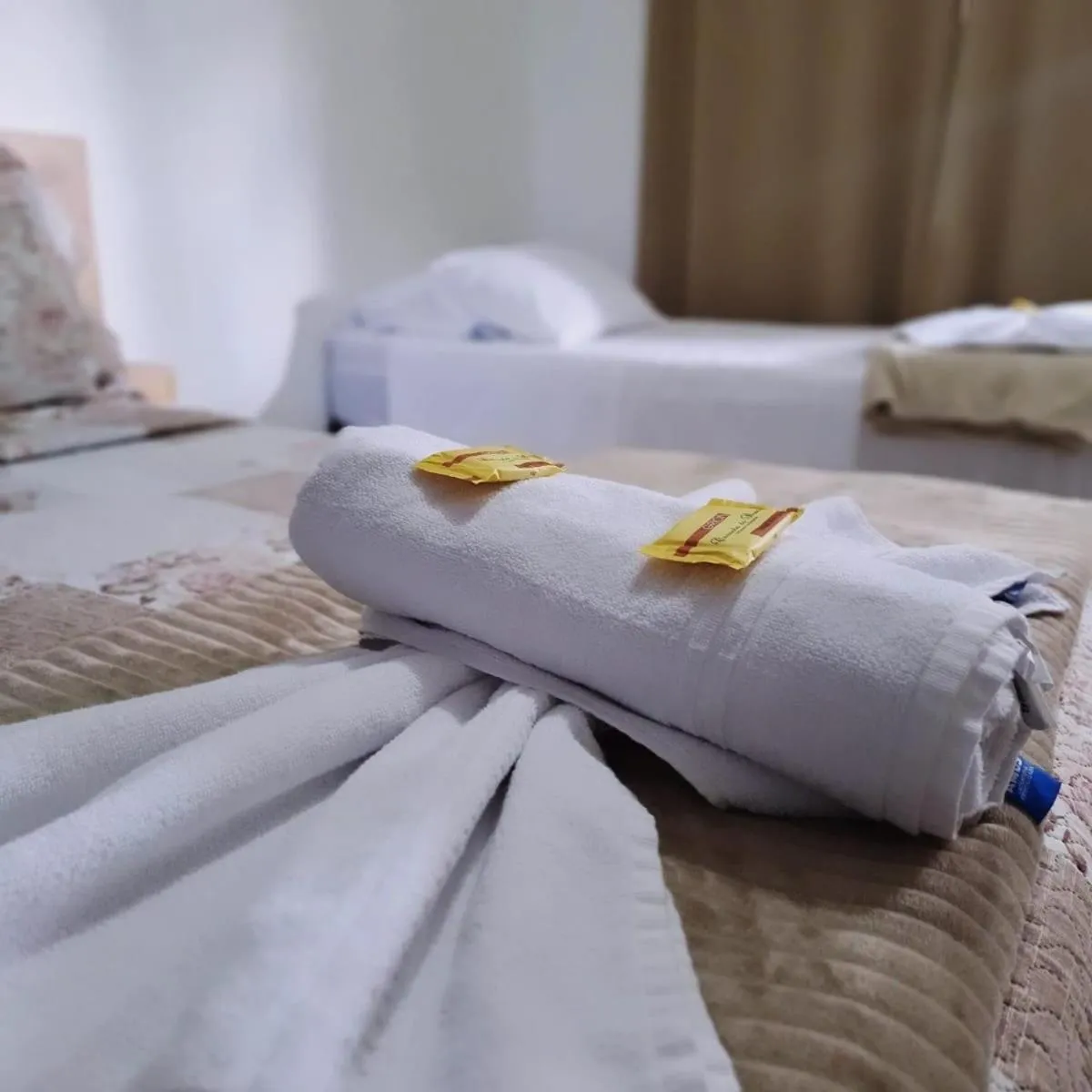 Bed in Pousada Alegria do Cowboy