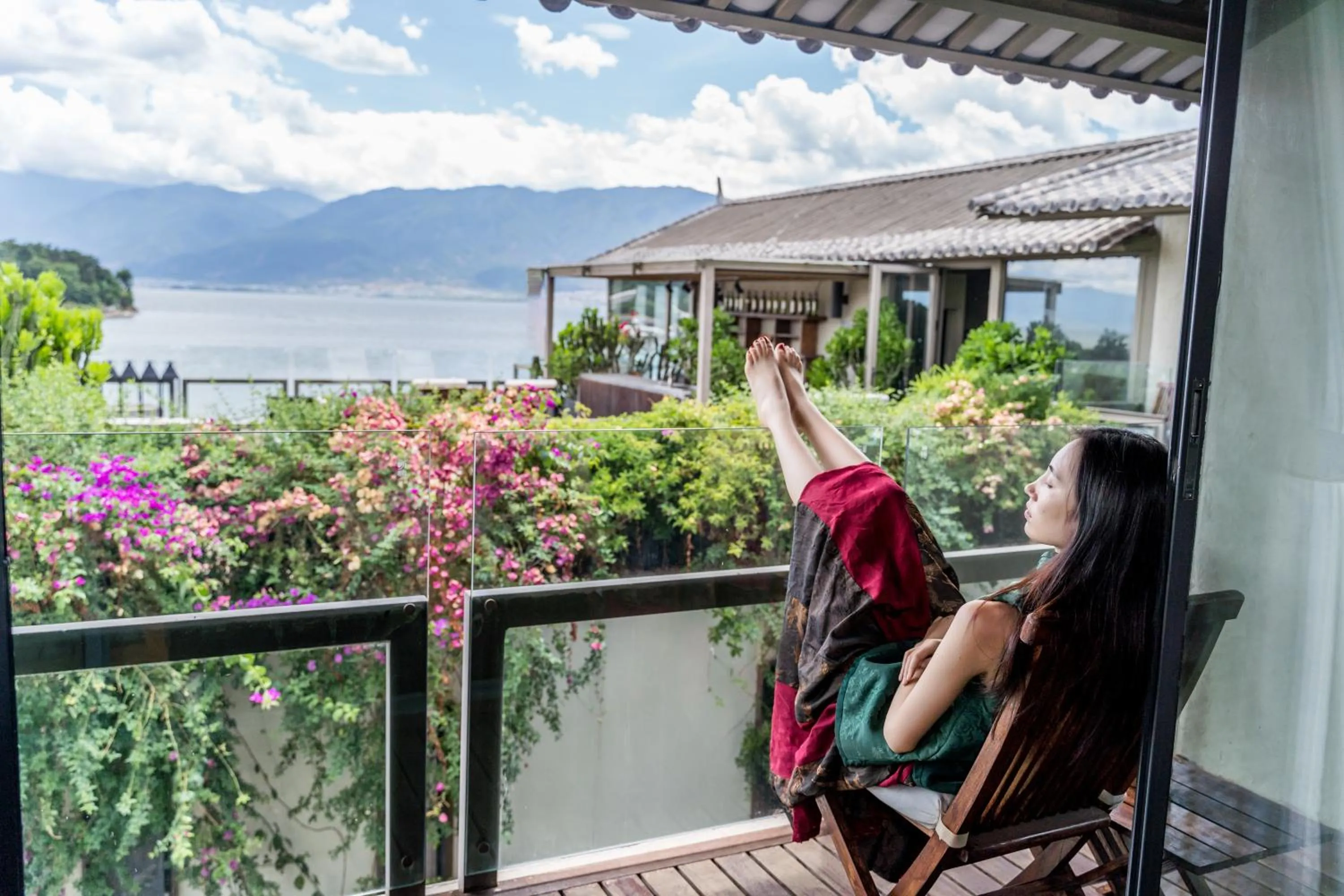 Balcony/Terrace in Yakamoz Haijie Hotel