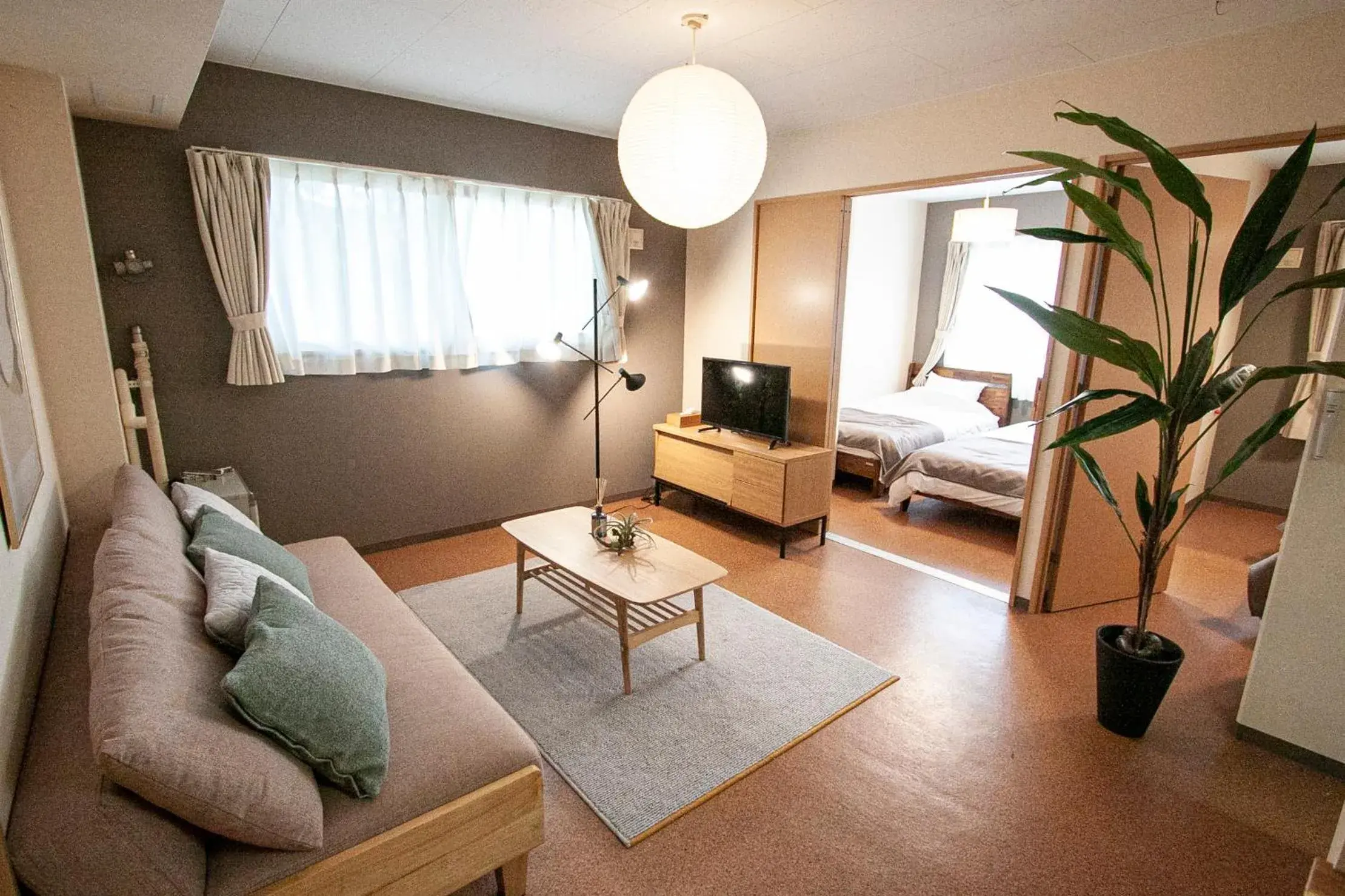 Family Room with Bathroom Room 102 in UCHI Living Stay Otaru Suitengu Family Room with Bathroom Room 102 in UCHI Living Stay Otaru Suitengu