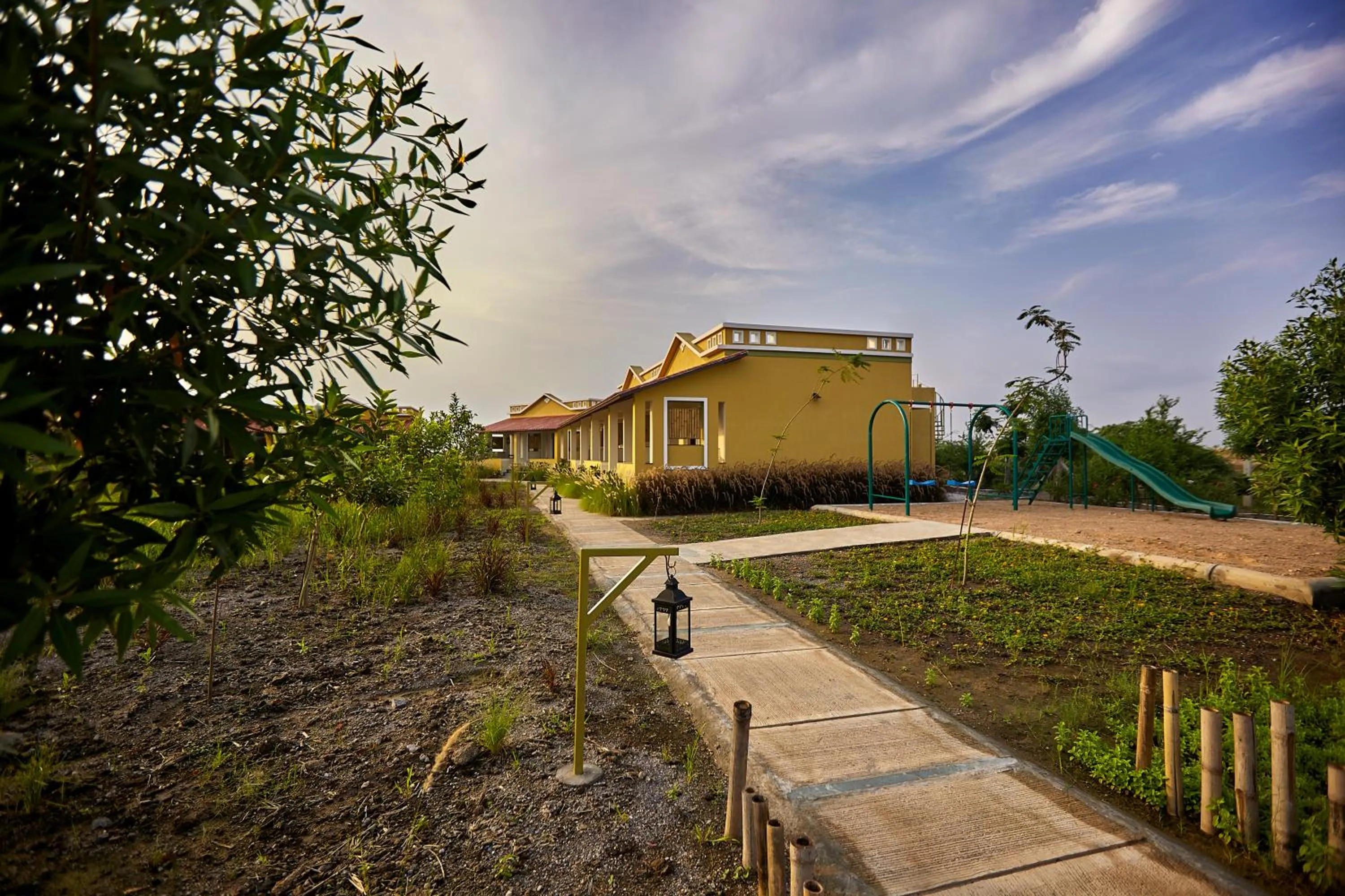 Children play ground in Blackbuck Safari Lodge Velavadar