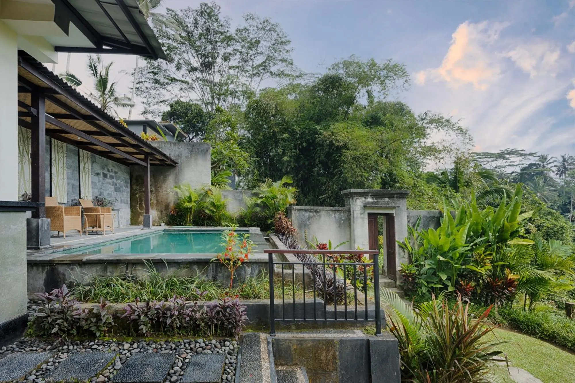 Pool view in Kaja Villa
