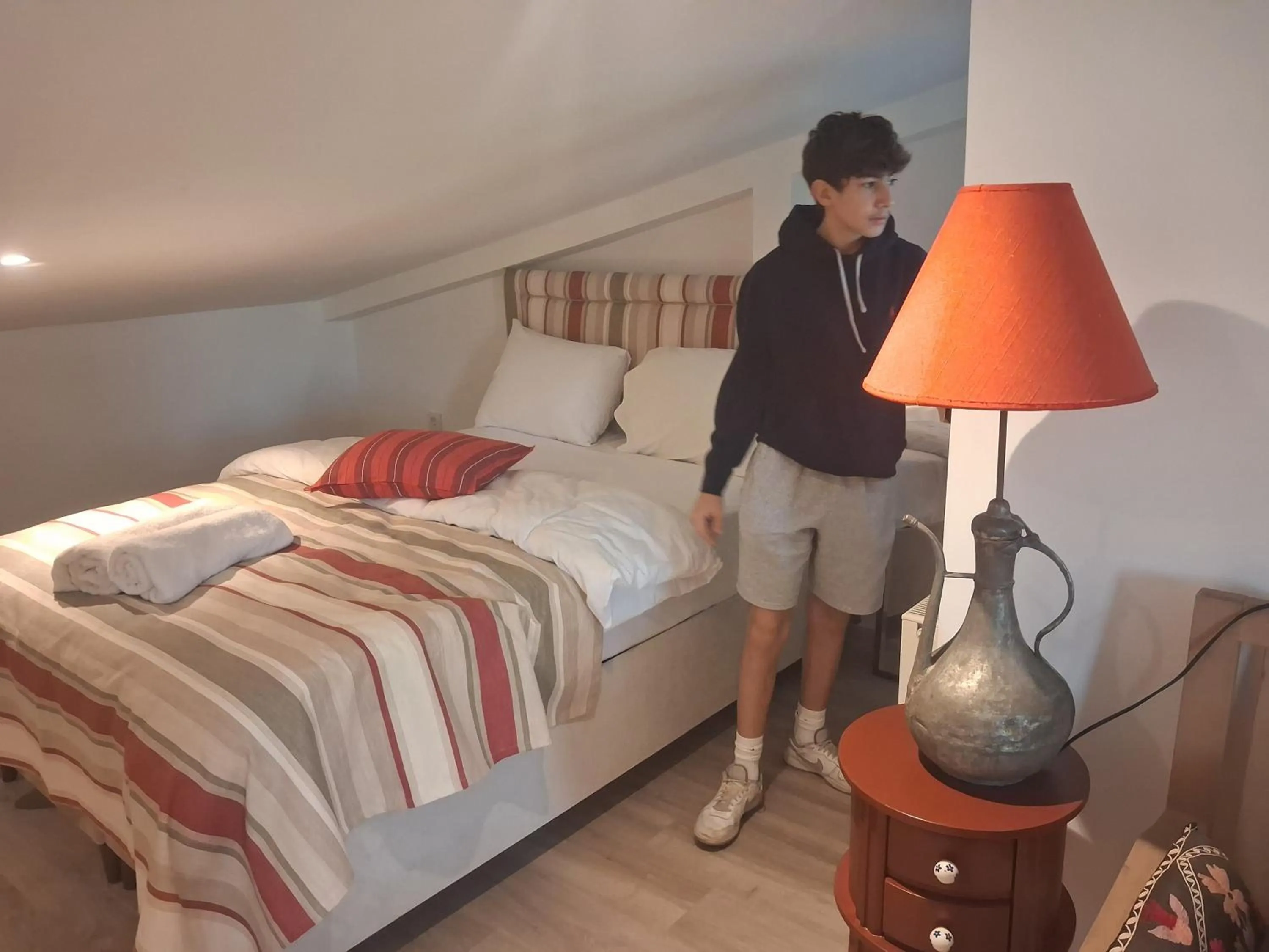 Bed in The White Swan Suites Beyoglu