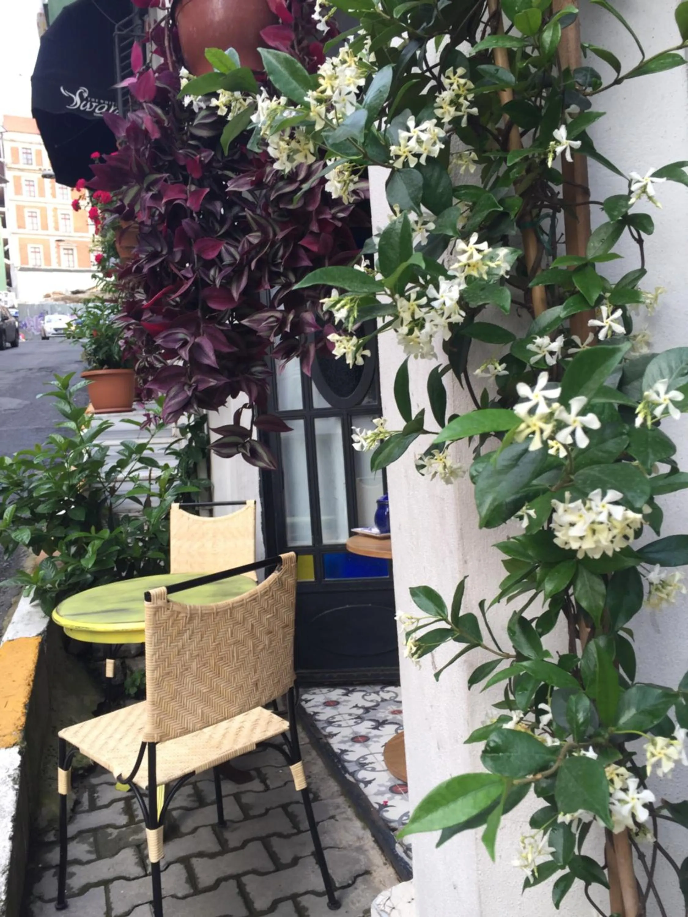 Patio in The White Swan Suites Beyoglu