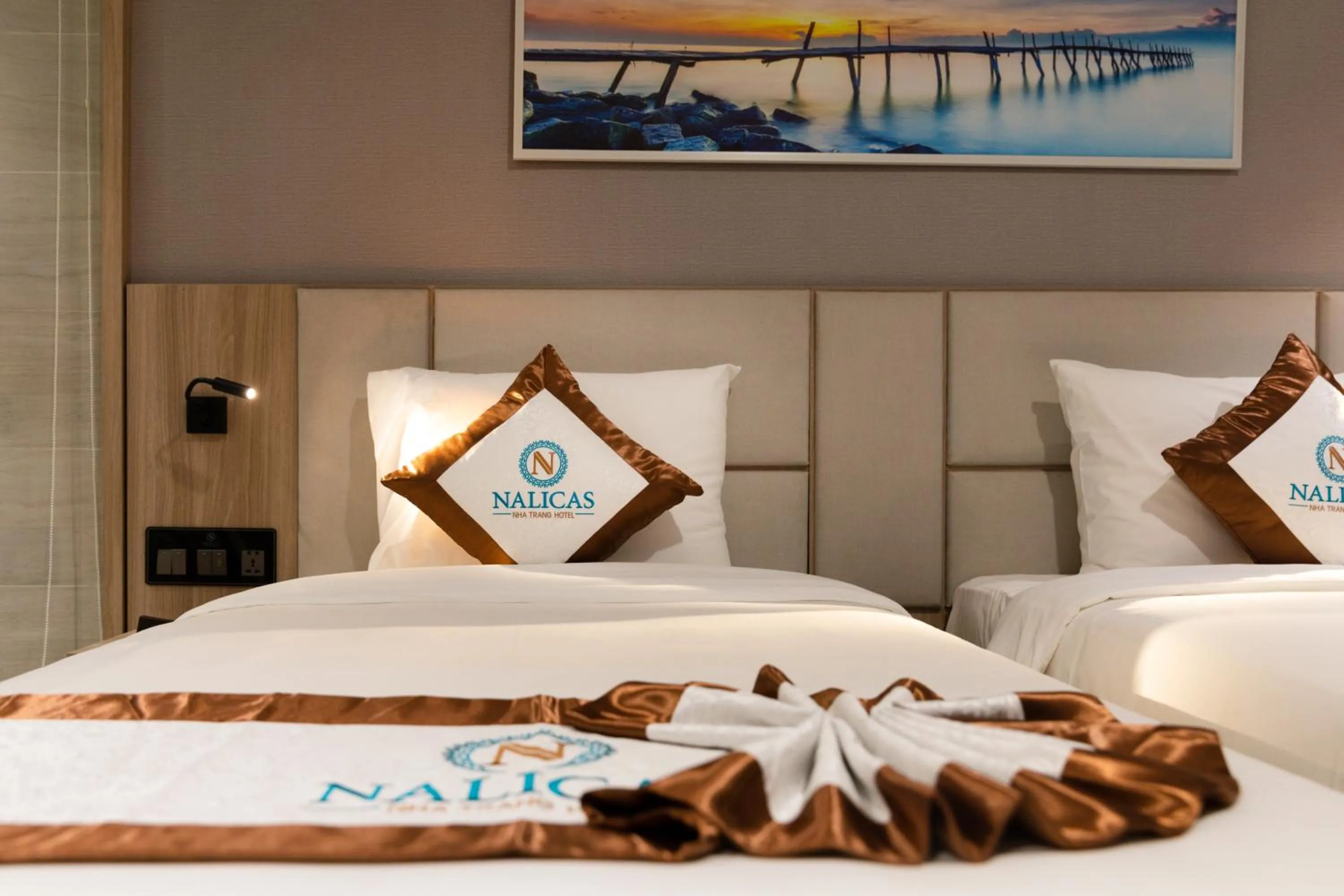 Bed in Nalicas Nha Trang Hotel