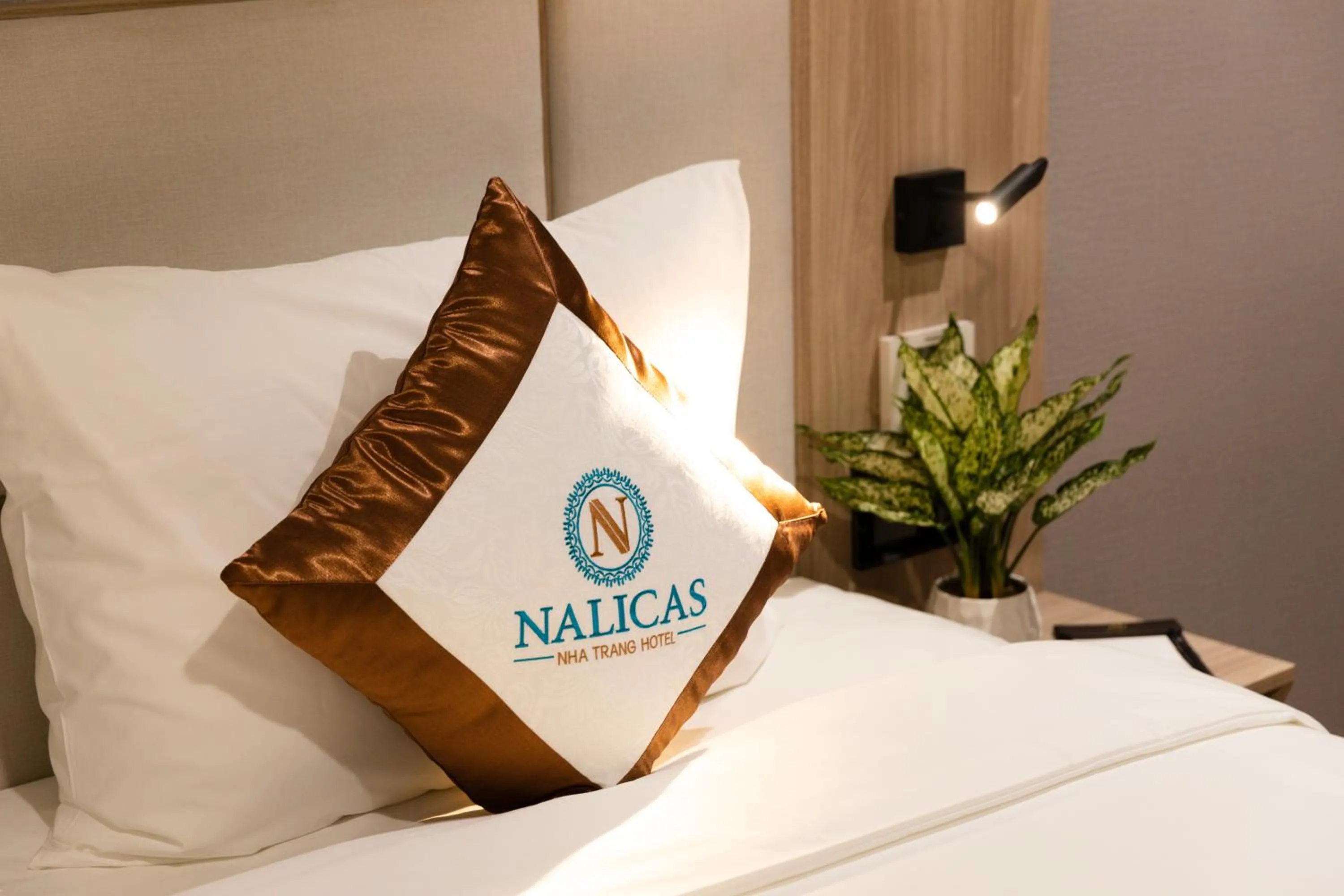 Property logo or sign, Bed in Nalicas Nha Trang Hotel