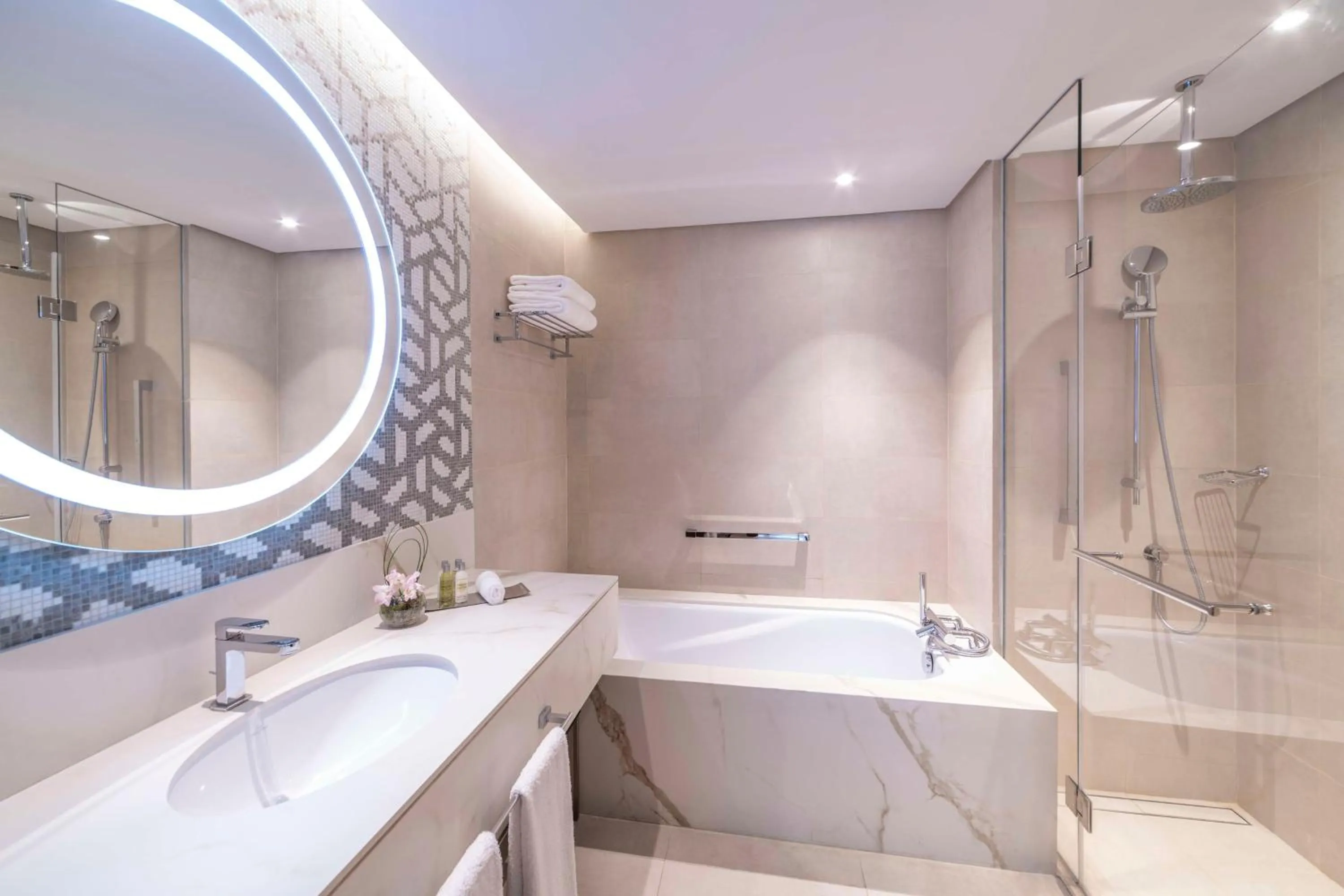 Bathroom in Hilton Doha The Pearl