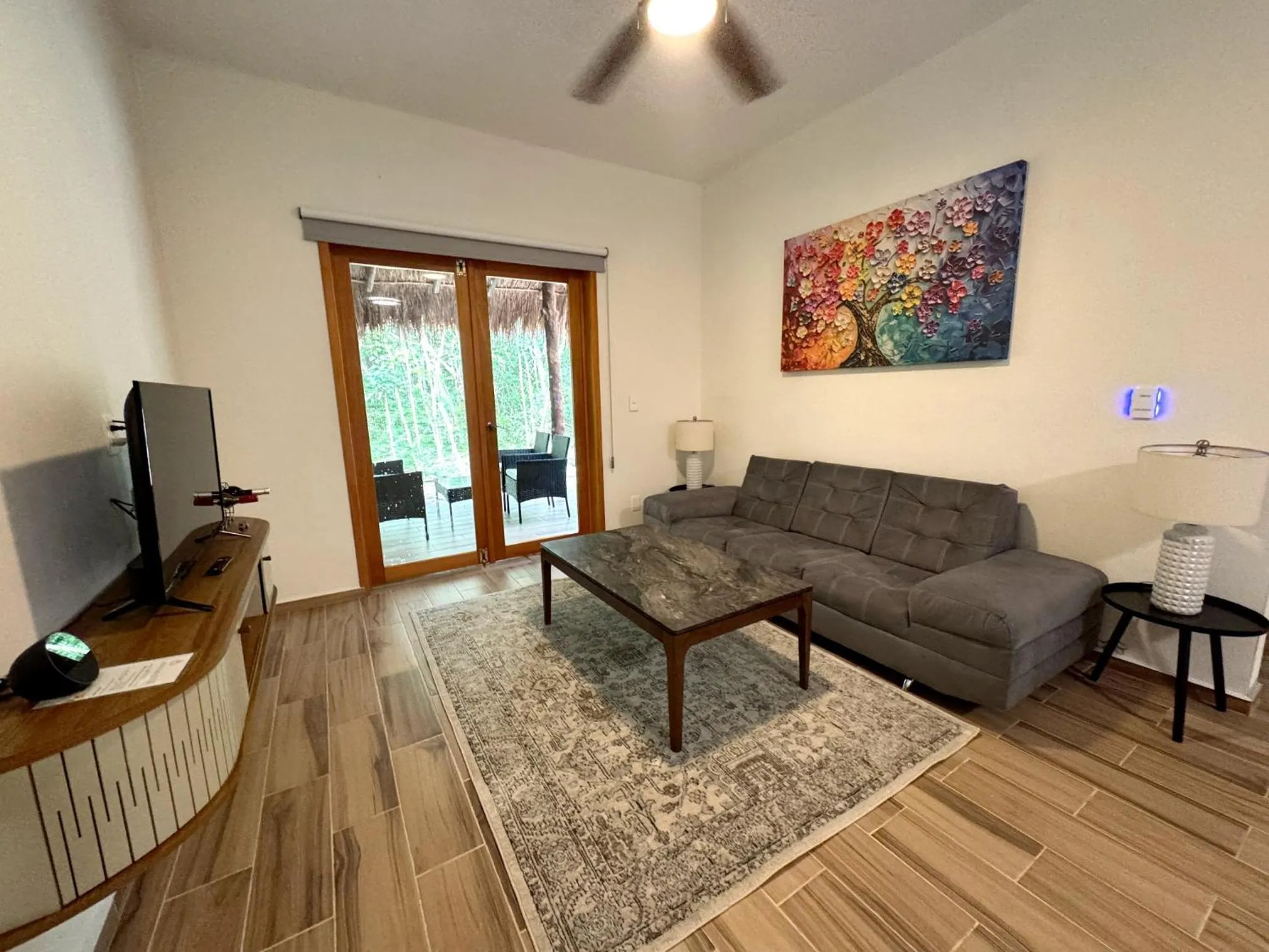 Living room in Casa Kaan Calakmul