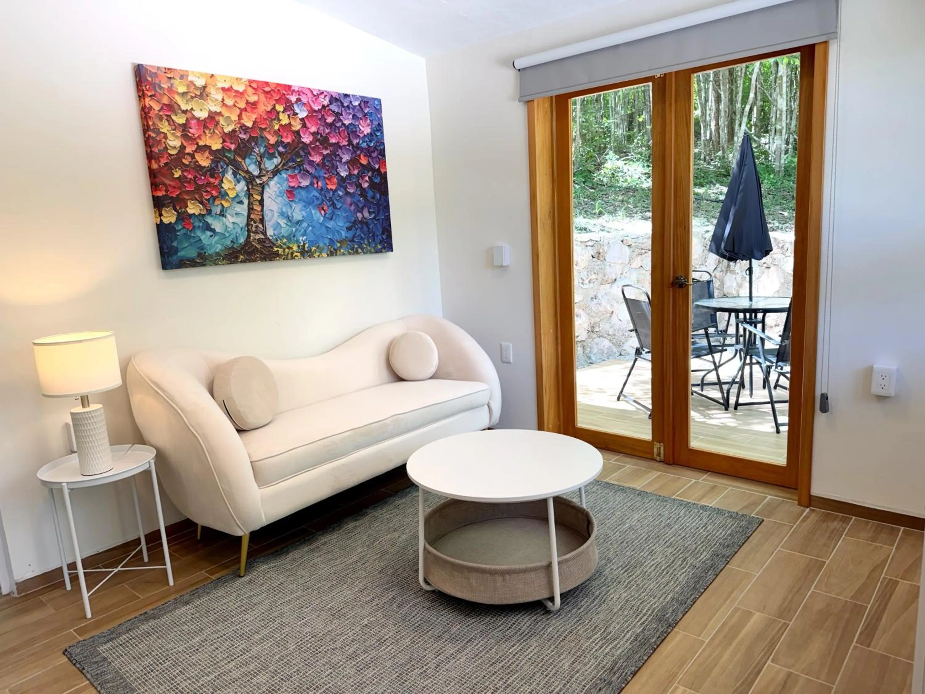 Living room in Casa Kaan Calakmul