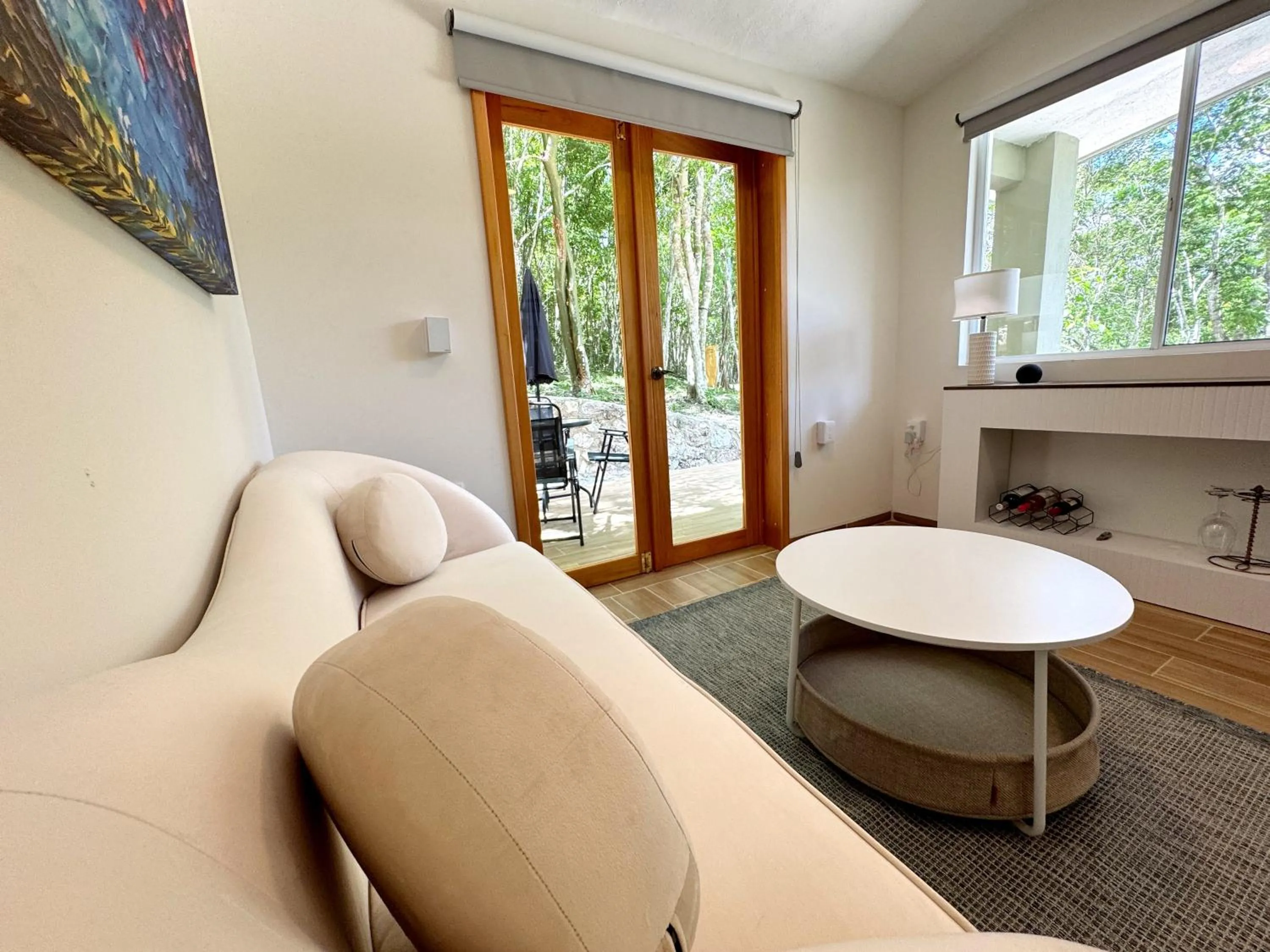 Living room in Casa Kaan Calakmul