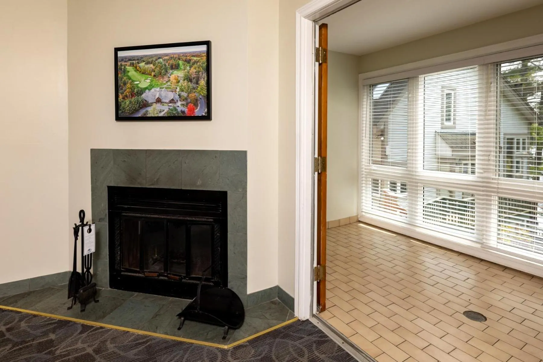 fireplace in Rocky Crest Golf Resort