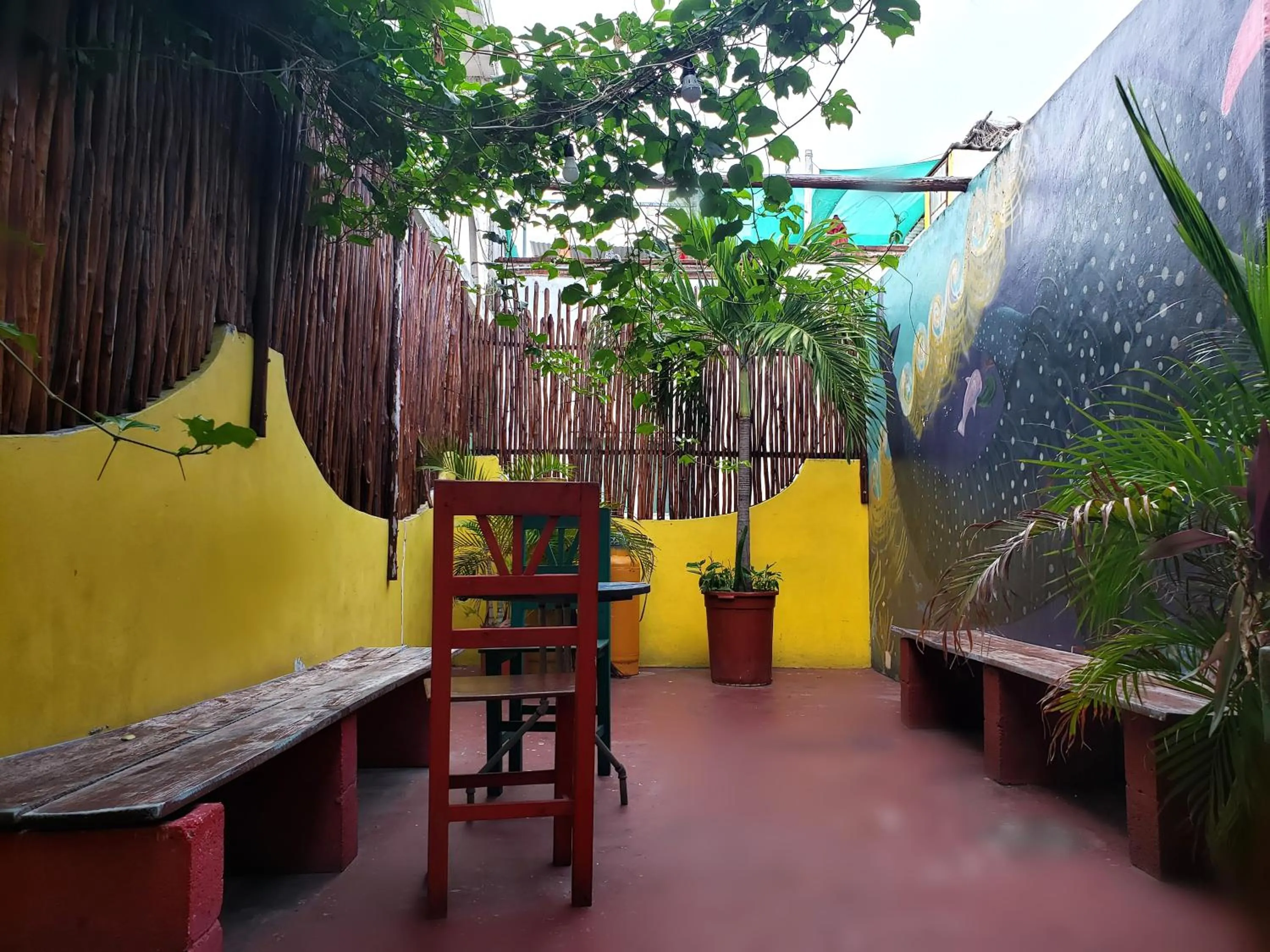 Balcony/Terrace in Tres Mundos Hostel
