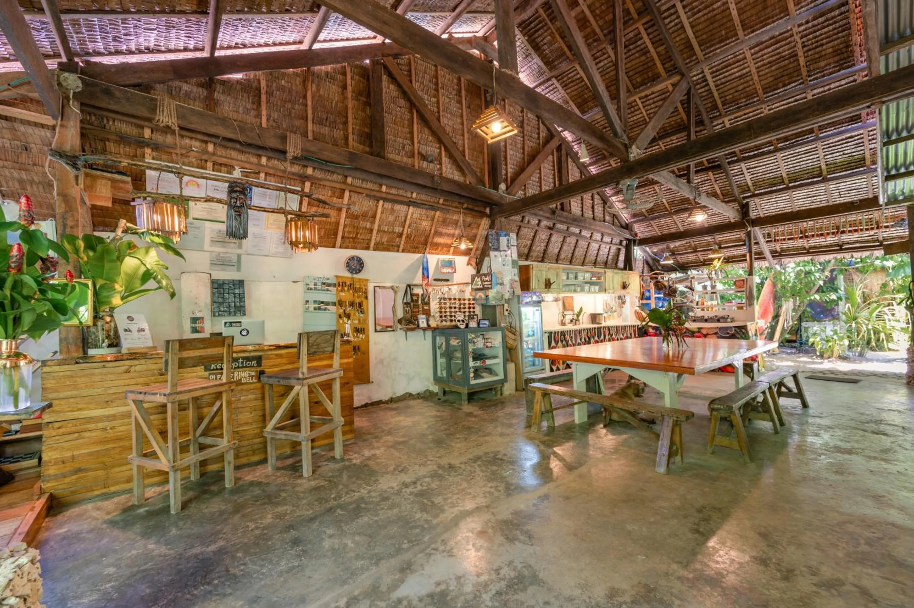 Communal kitchen in Soffta Surf Ranch