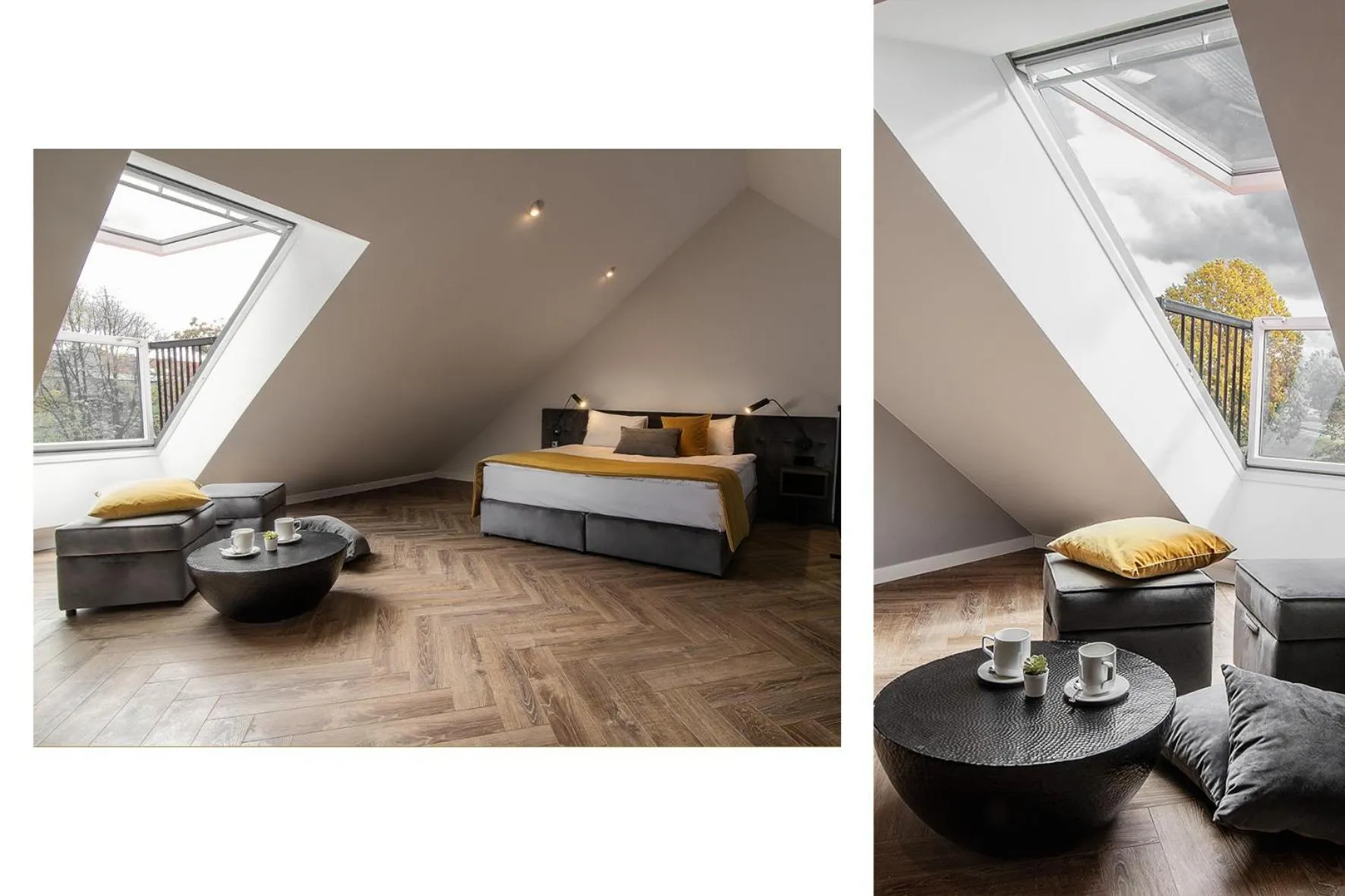 Seating area, Bed in Jono kalnelis Apartments