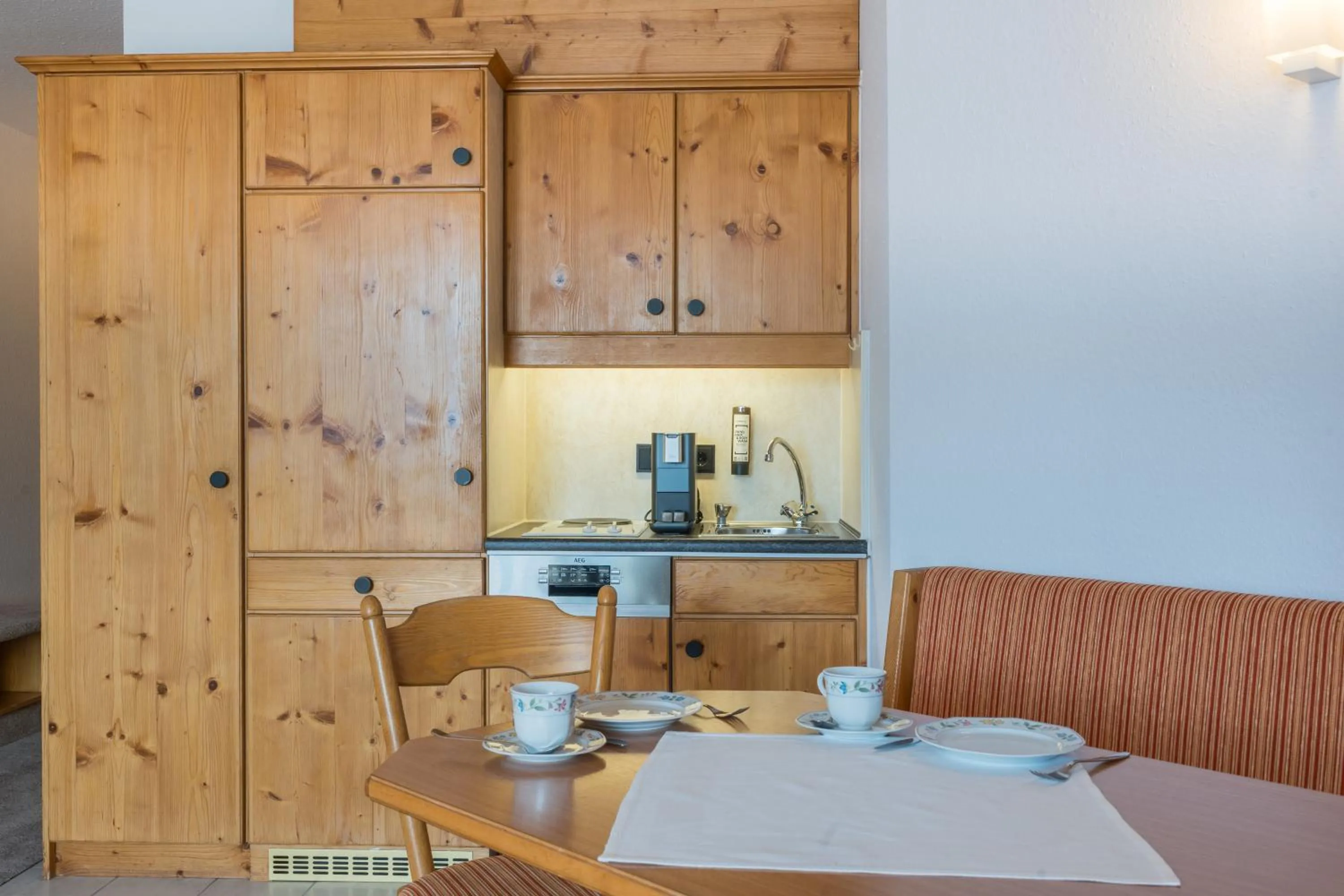 Kitchen or kitchenette in Residenz Hopfensee