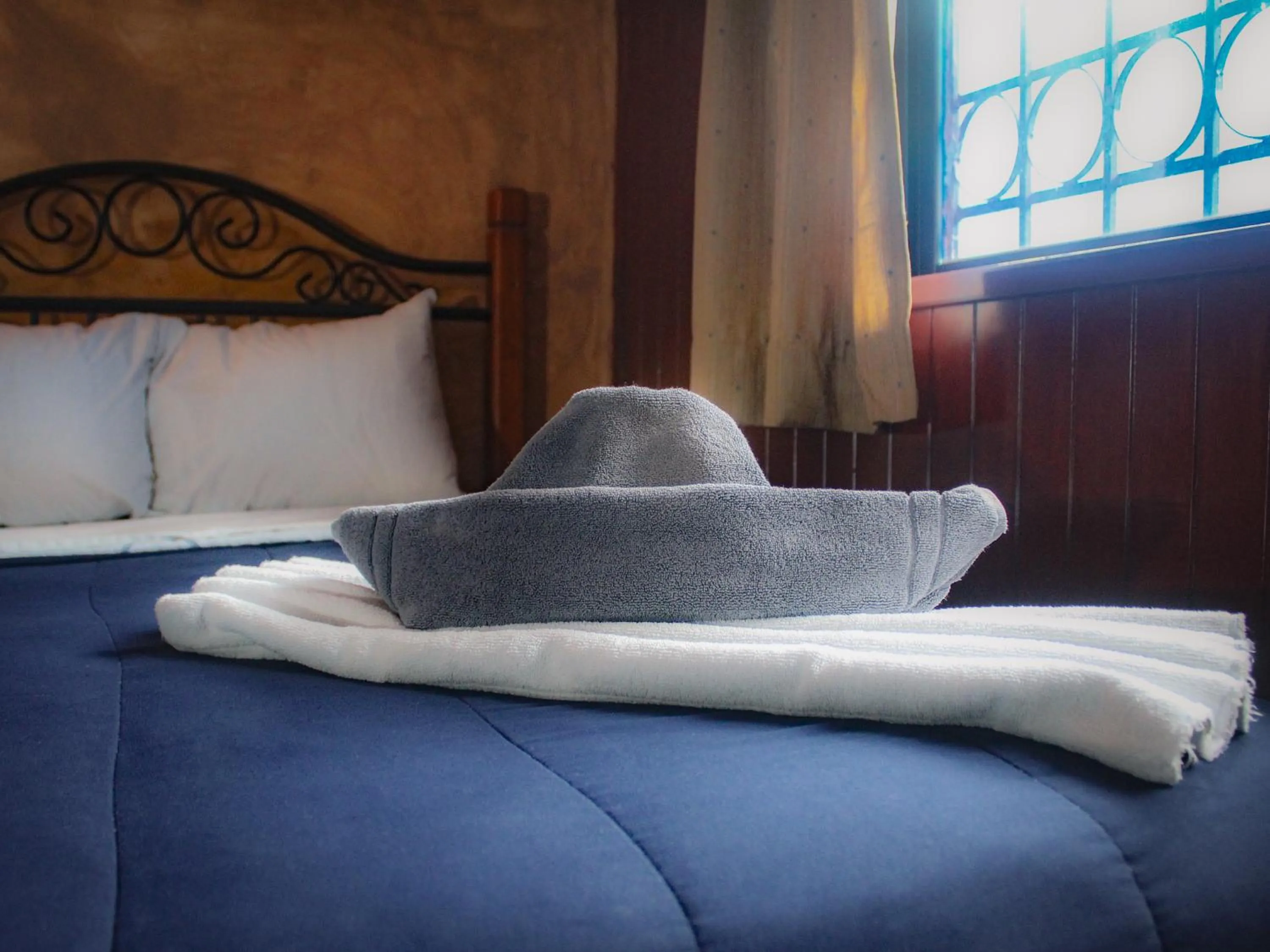 Decorative detail, Bed in Hotel La Casona Real
