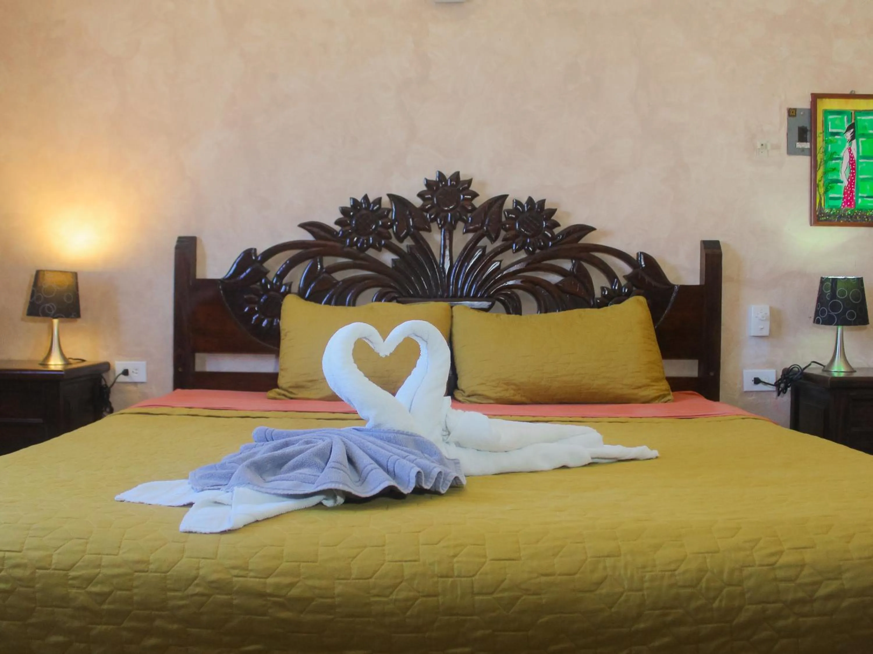 Bed in Hotel La Casona Real