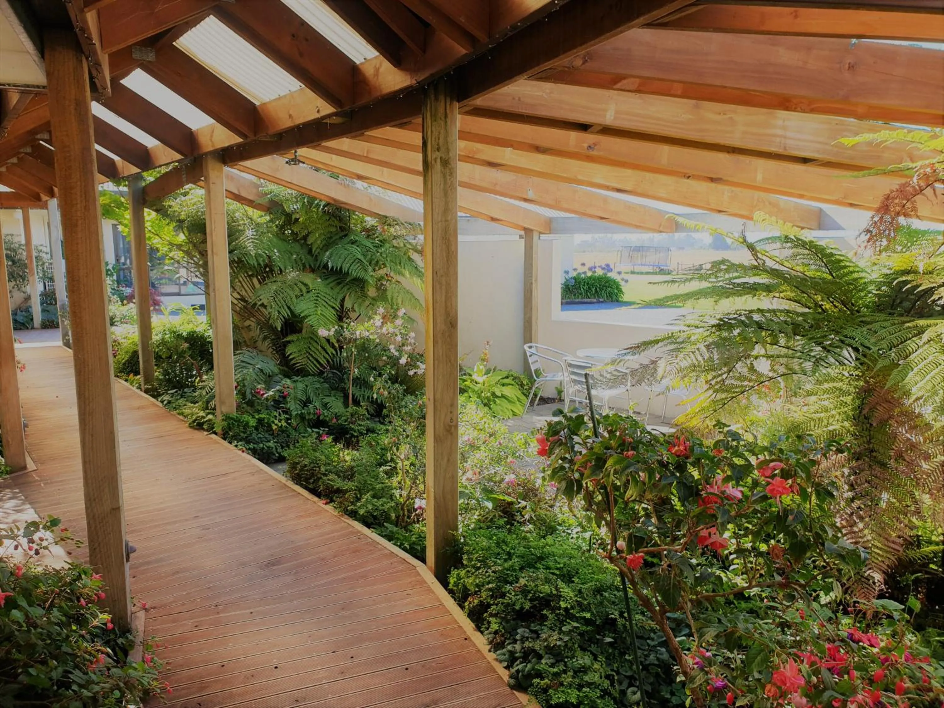 Garden in Te Mahuru Retreat