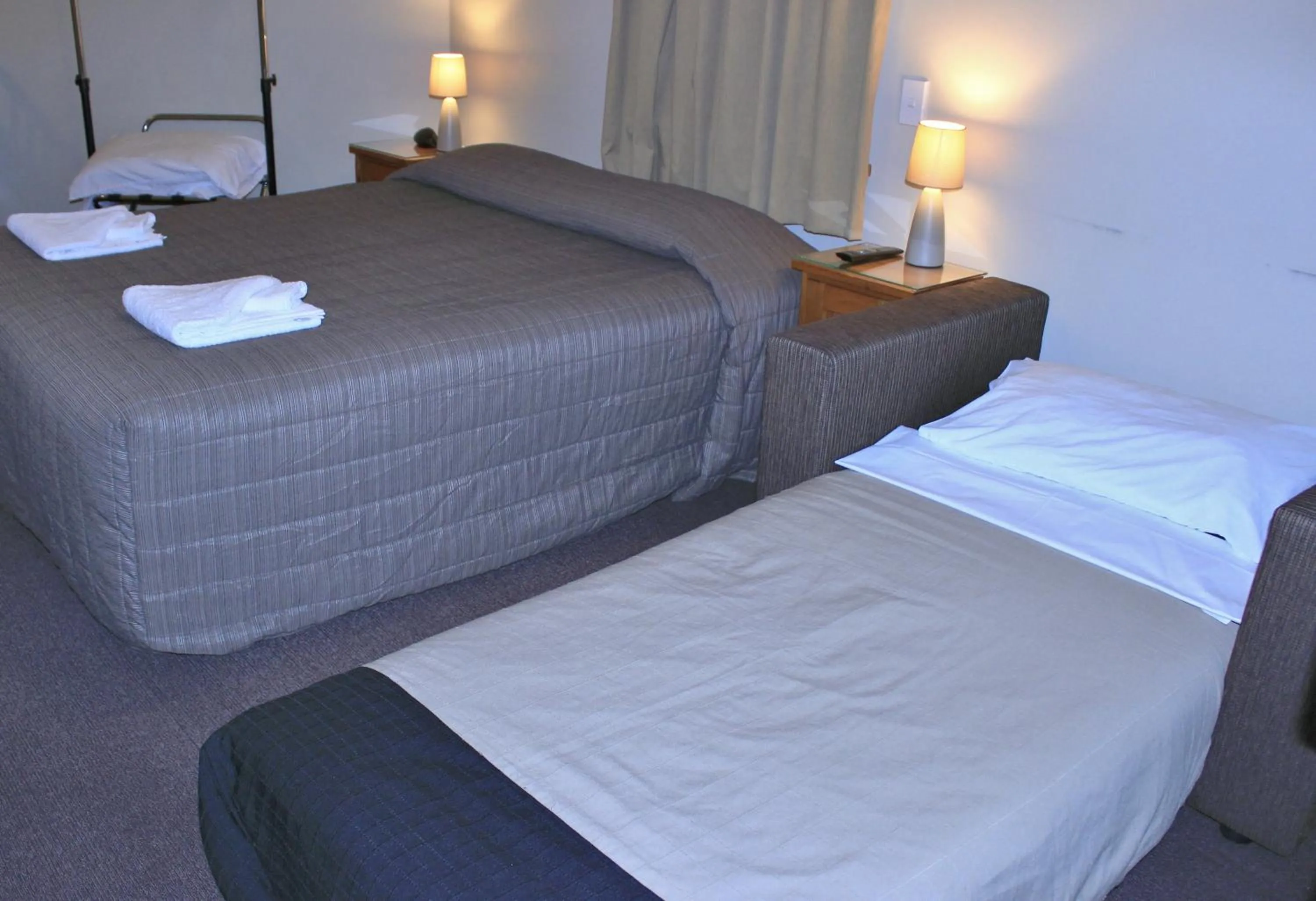 Bed in Aoraki Mount Cook Alpine Lodge
