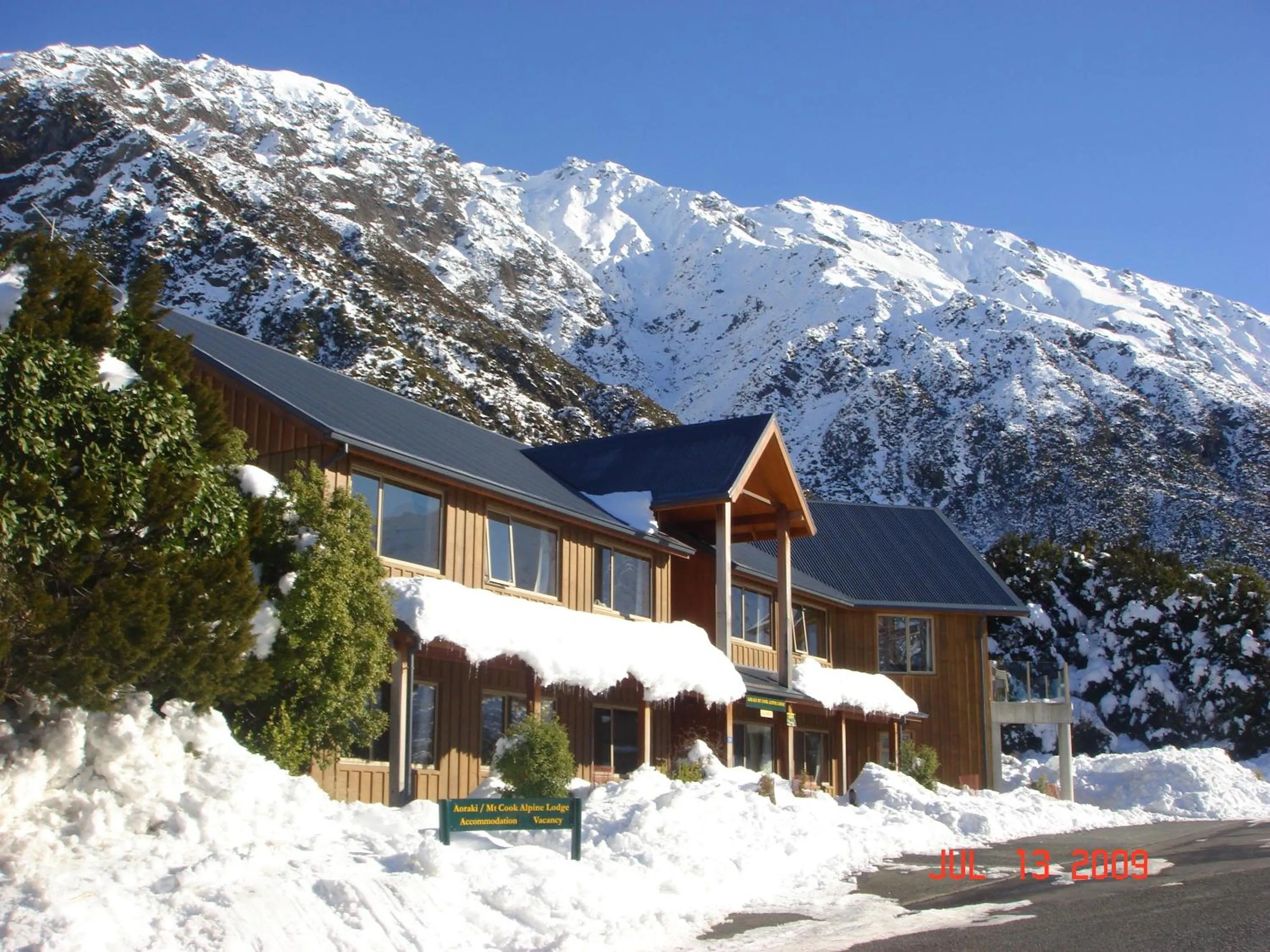 Facade/entrance in Aoraki Mount Cook Alpine Lodge