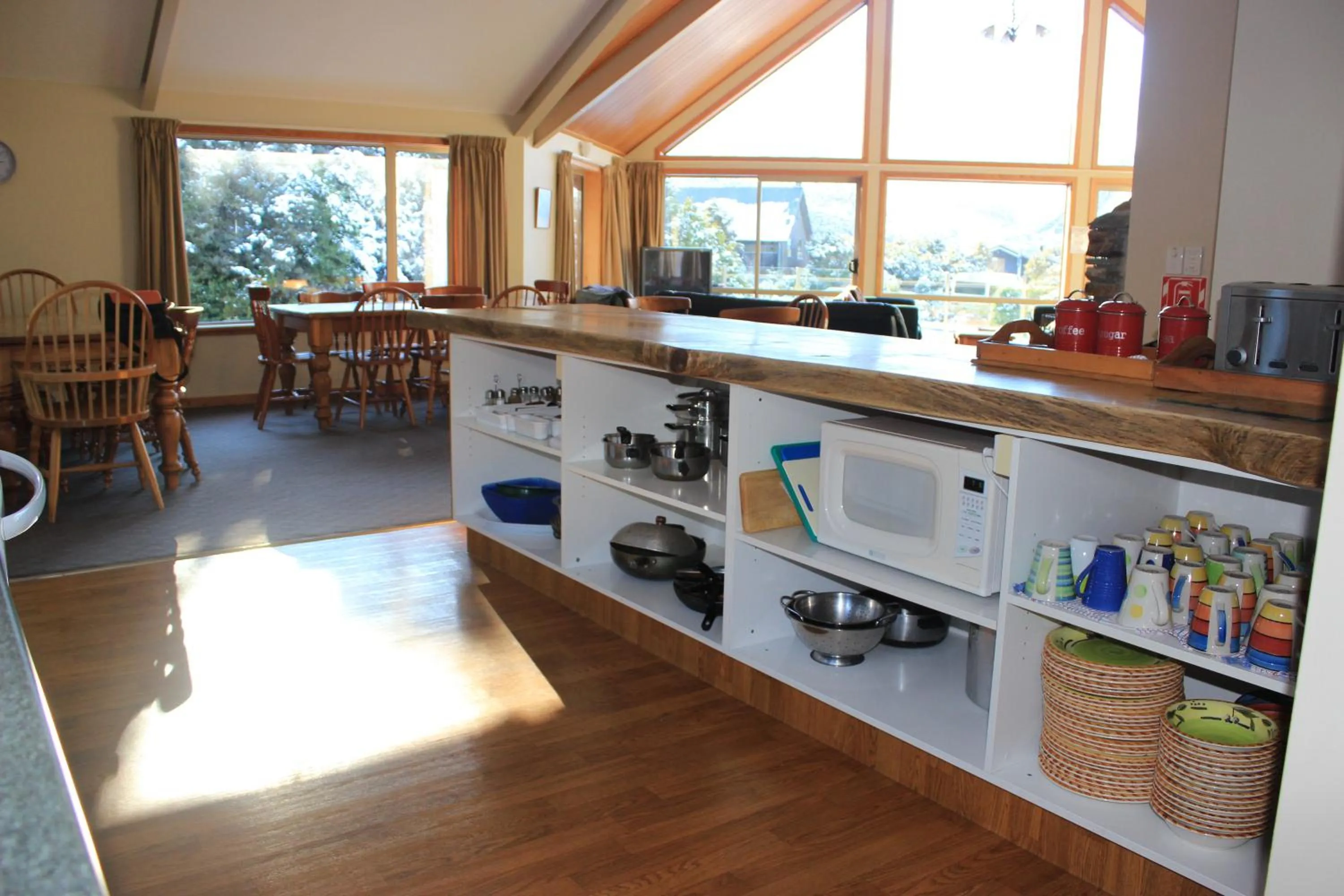 Kitchen or kitchenette in Aoraki Mount Cook Alpine Lodge