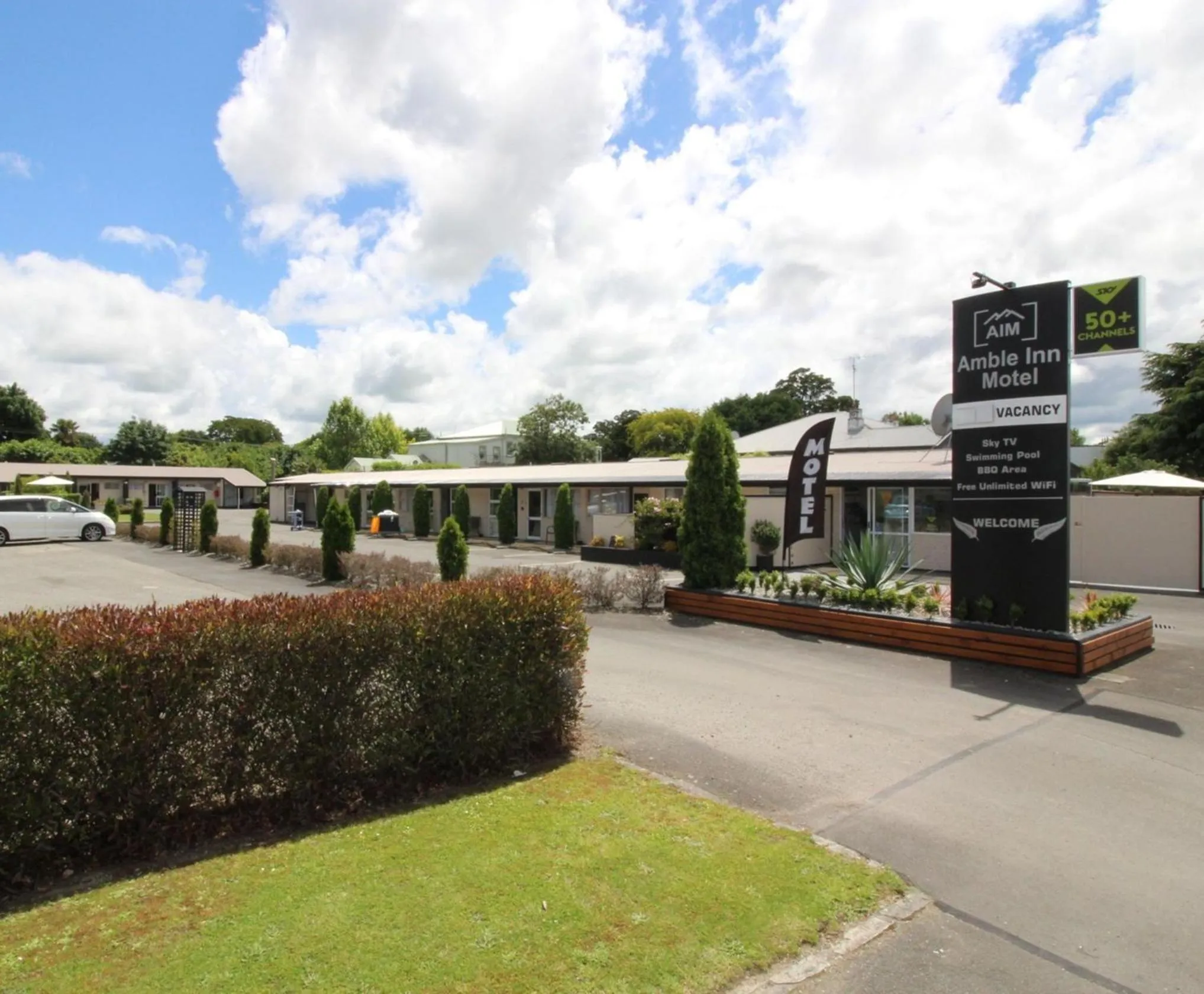 Property building in Amble Inn Motel
