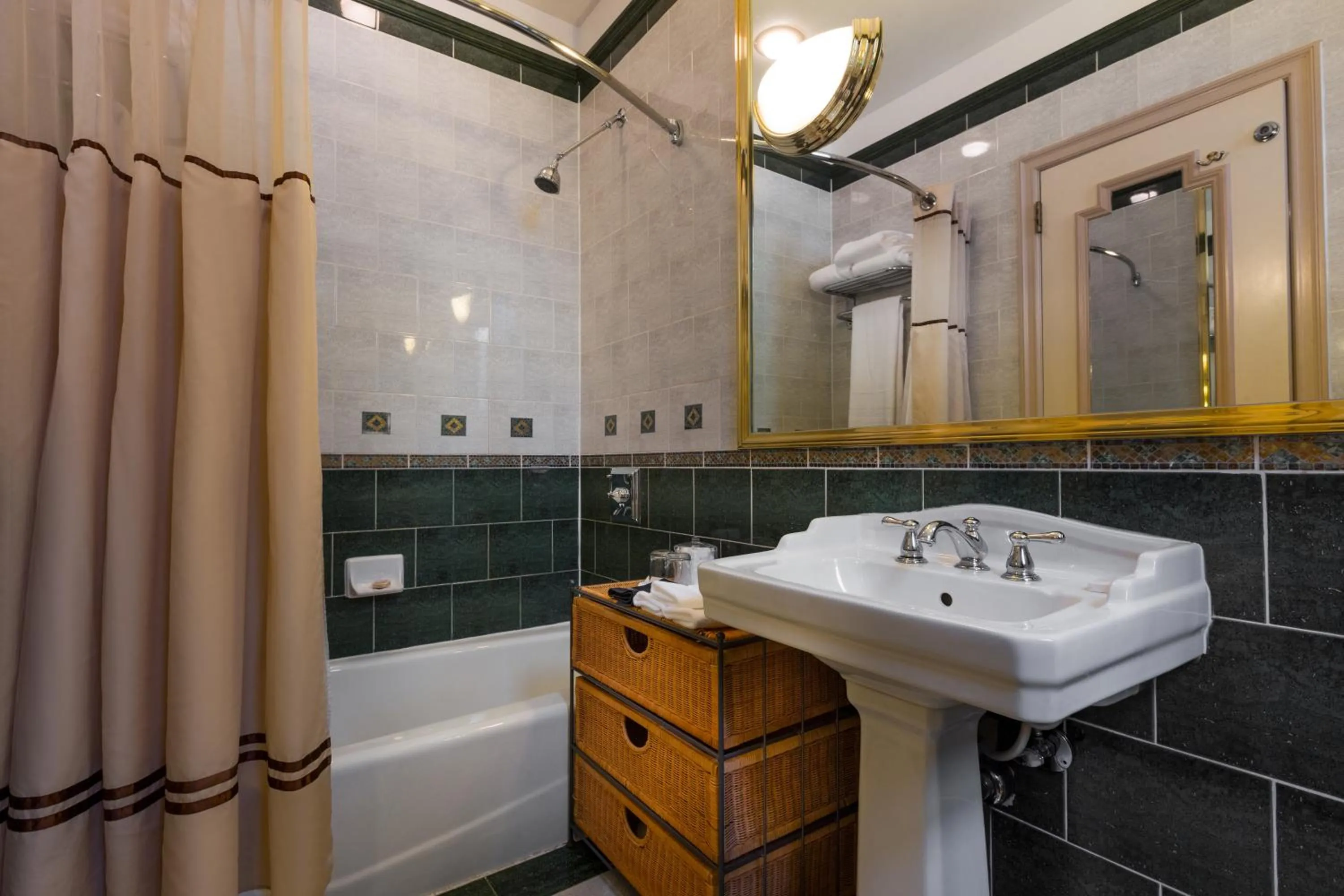 Bathroom in Casablanca Hotel by Library Hotel Collection
