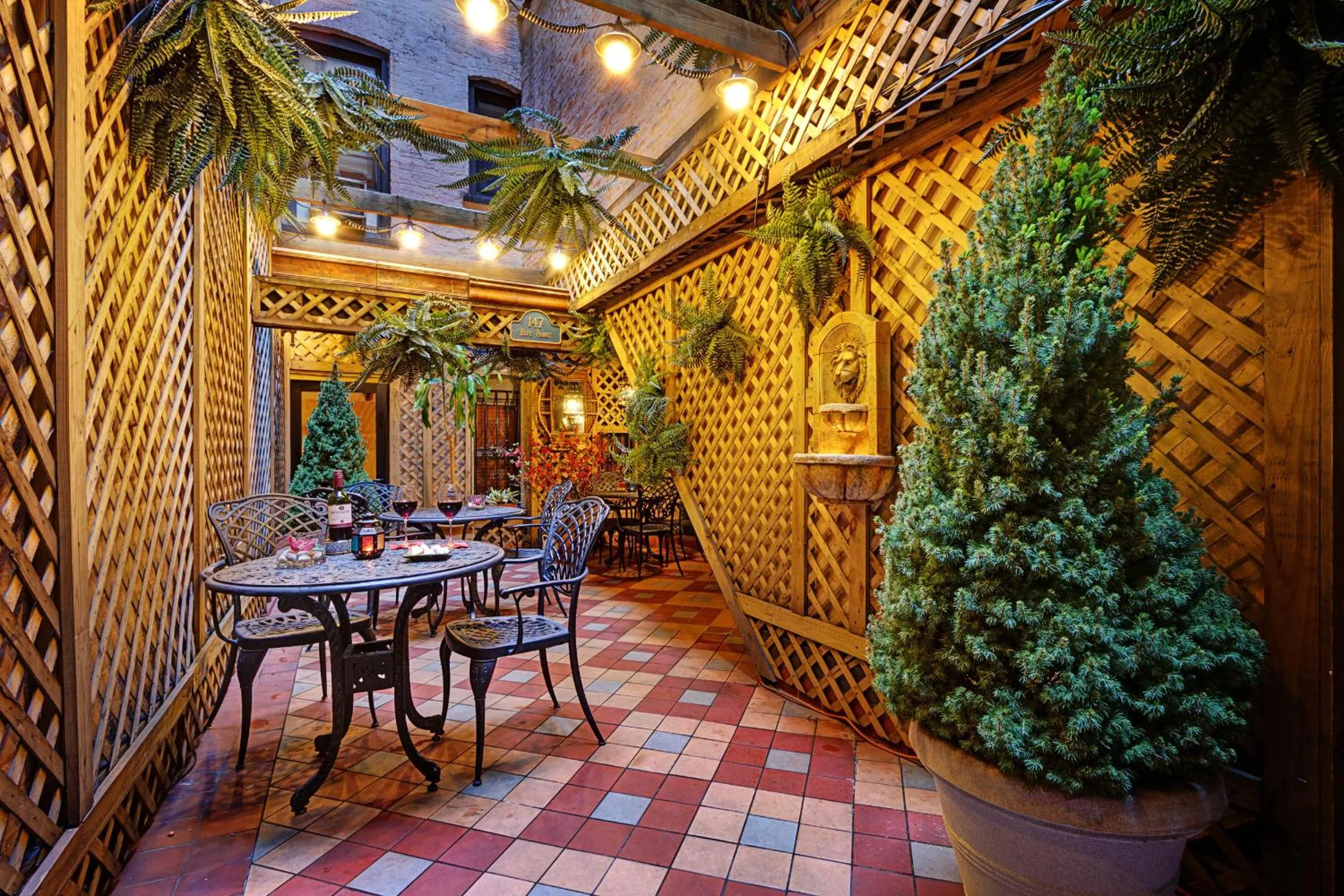Patio in Casablanca Hotel by Library Hotel Collection