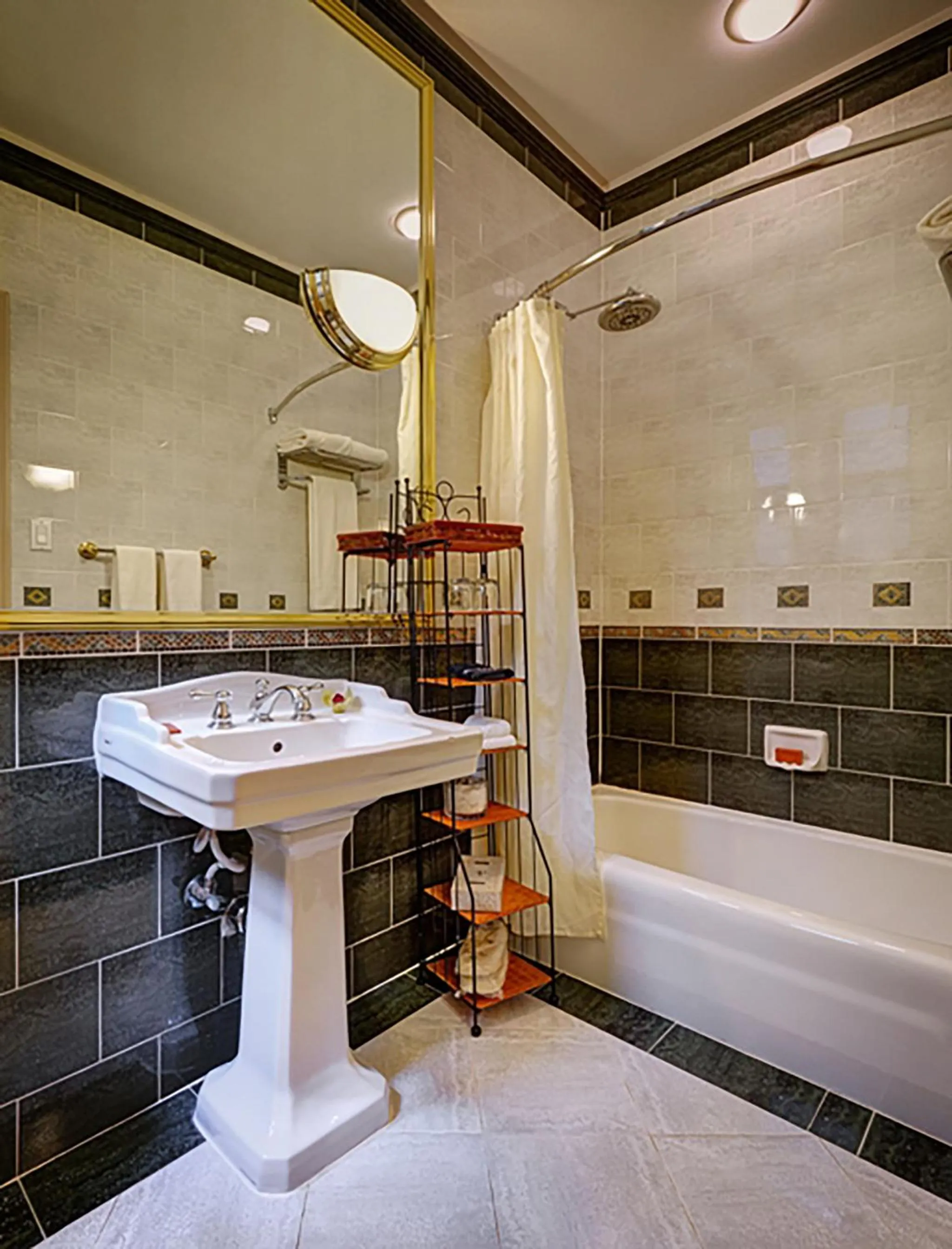 Bathroom in Casablanca Hotel by Library Hotel Collection