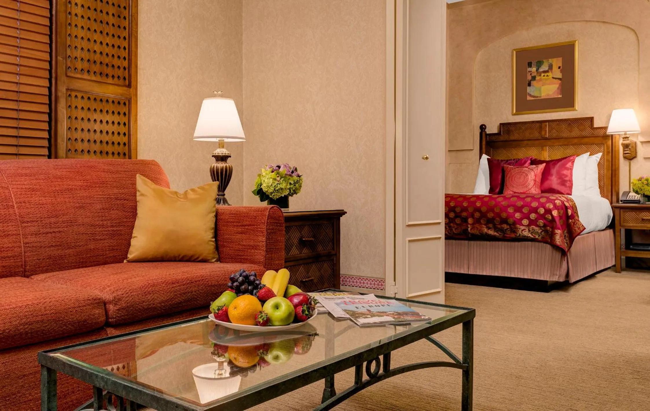 Living room, Bed in Casablanca Hotel by Library Hotel Collection