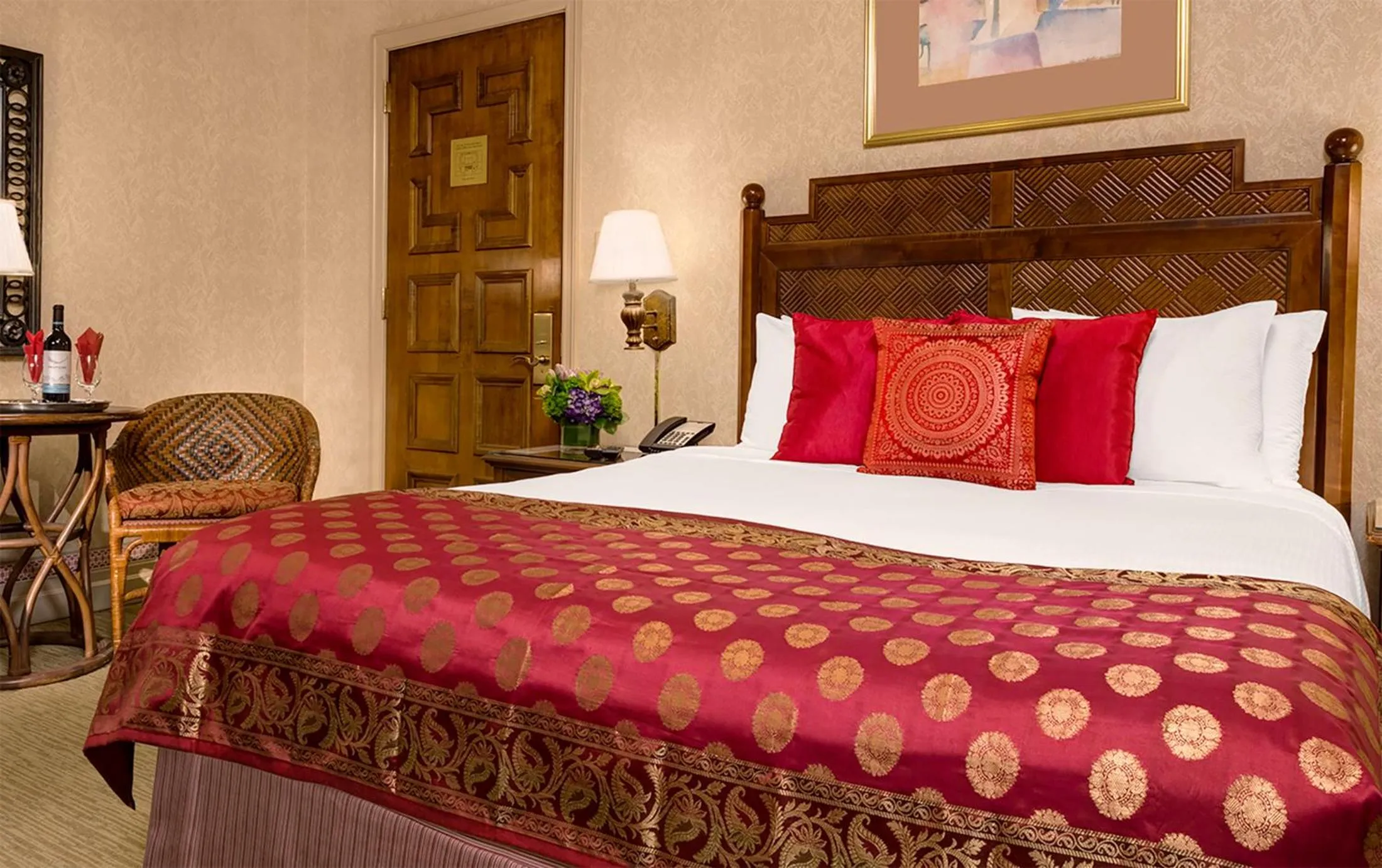 Bed in Casablanca Hotel by Library Hotel Collection
