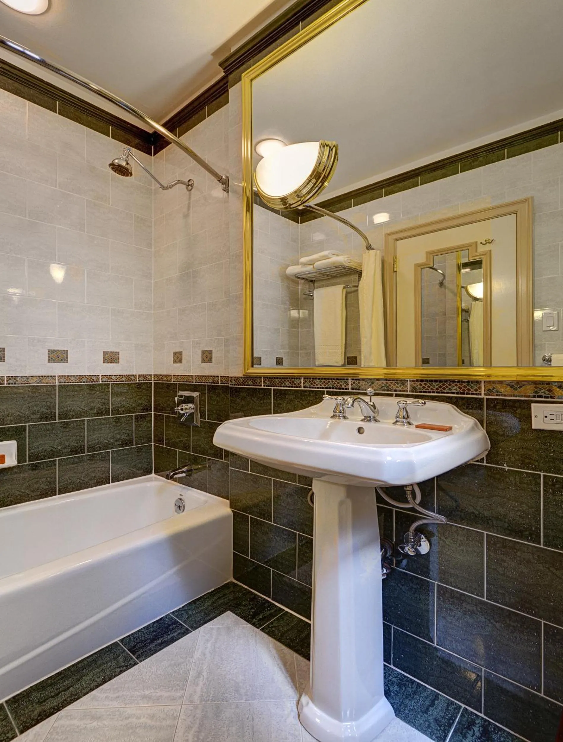 Bathroom in Casablanca Hotel by Library Hotel Collection