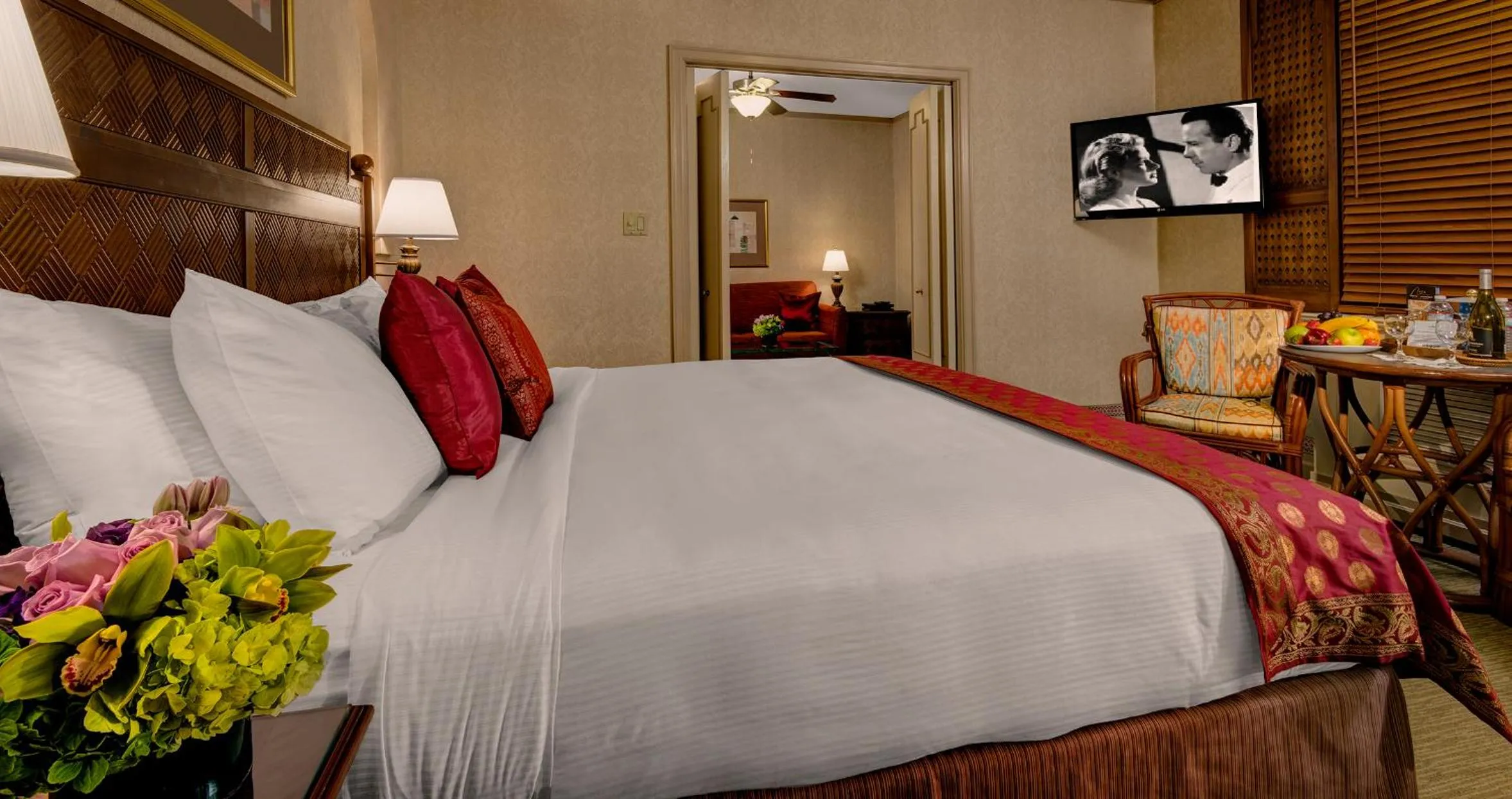 Bedroom, Bed in Casablanca Hotel by Library Hotel Collection